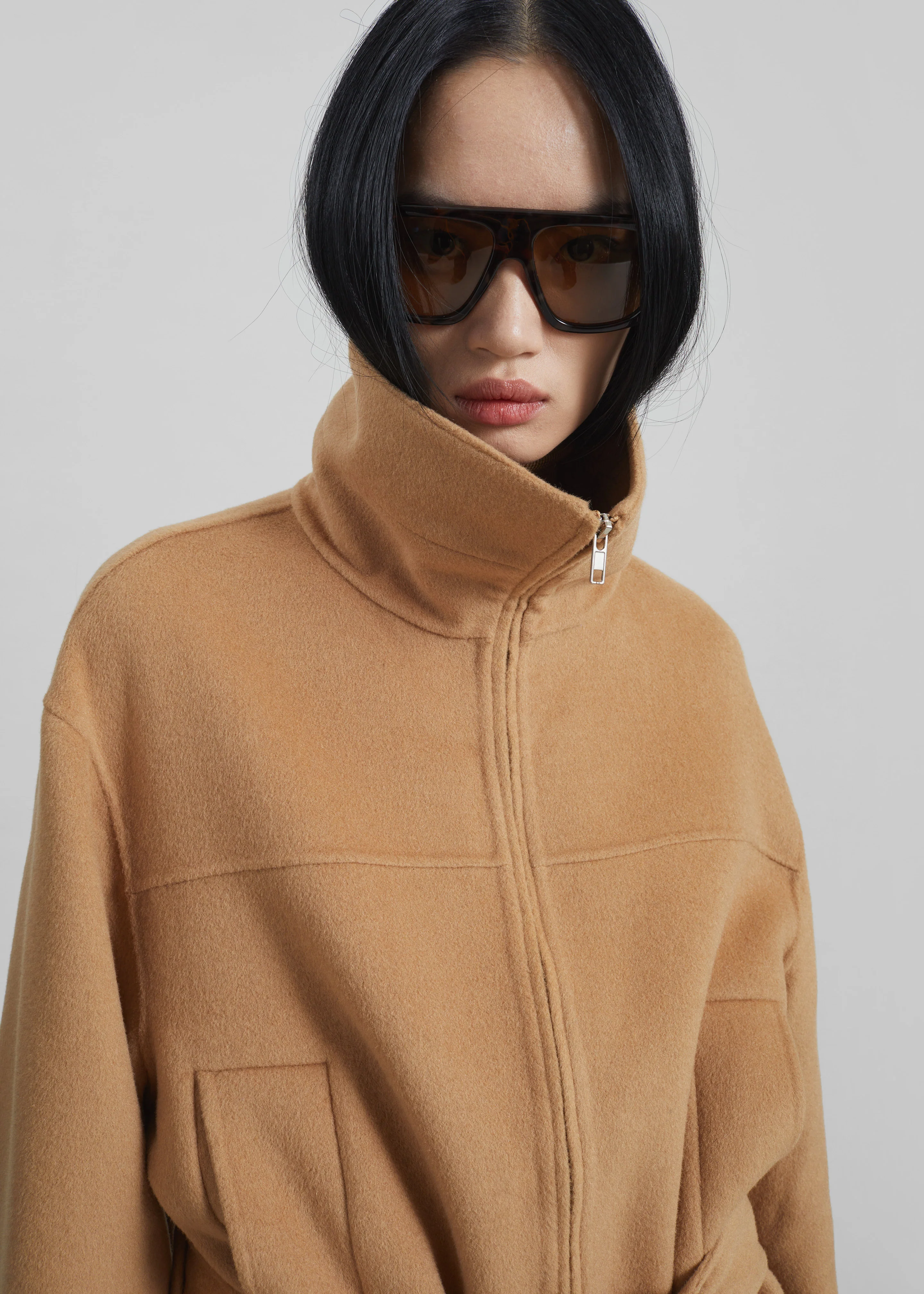 Imphal Belted Wool Jacket - Camel - Image 4