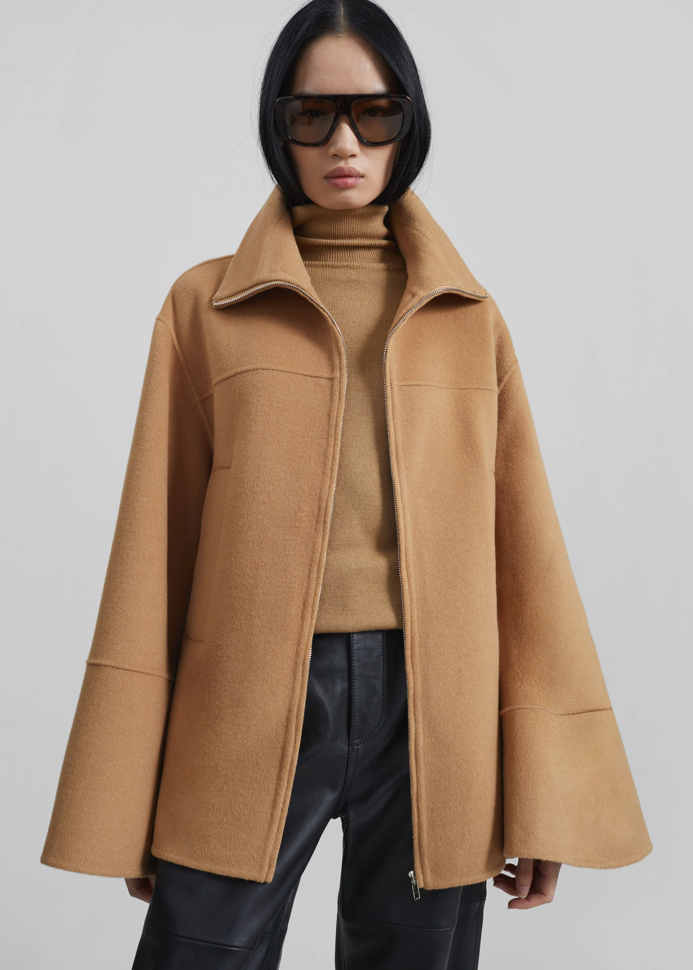 Imphal Belted Wool Jacket - Camel - Image 5