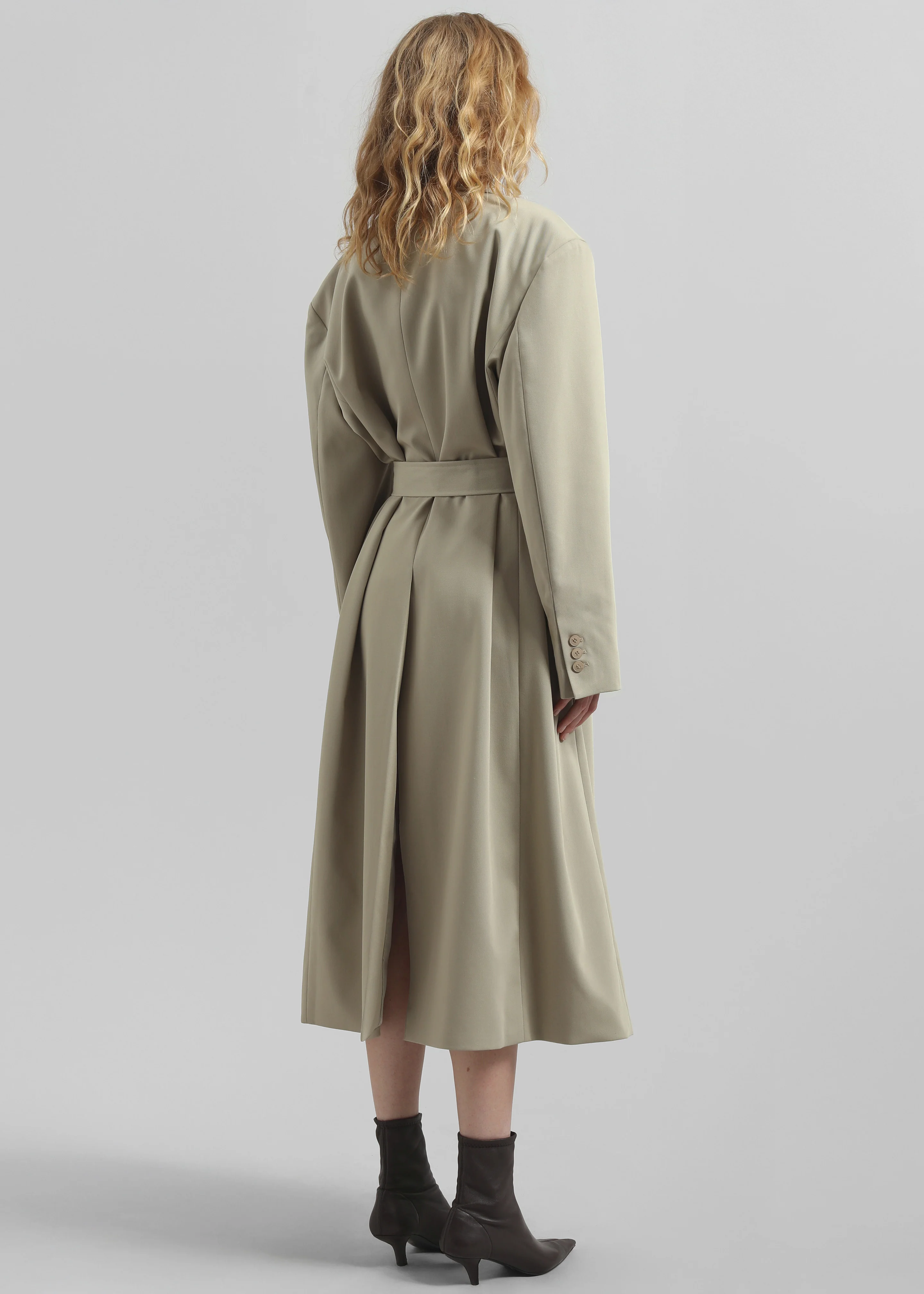 Indore Long Coat - Beige - Image 9
