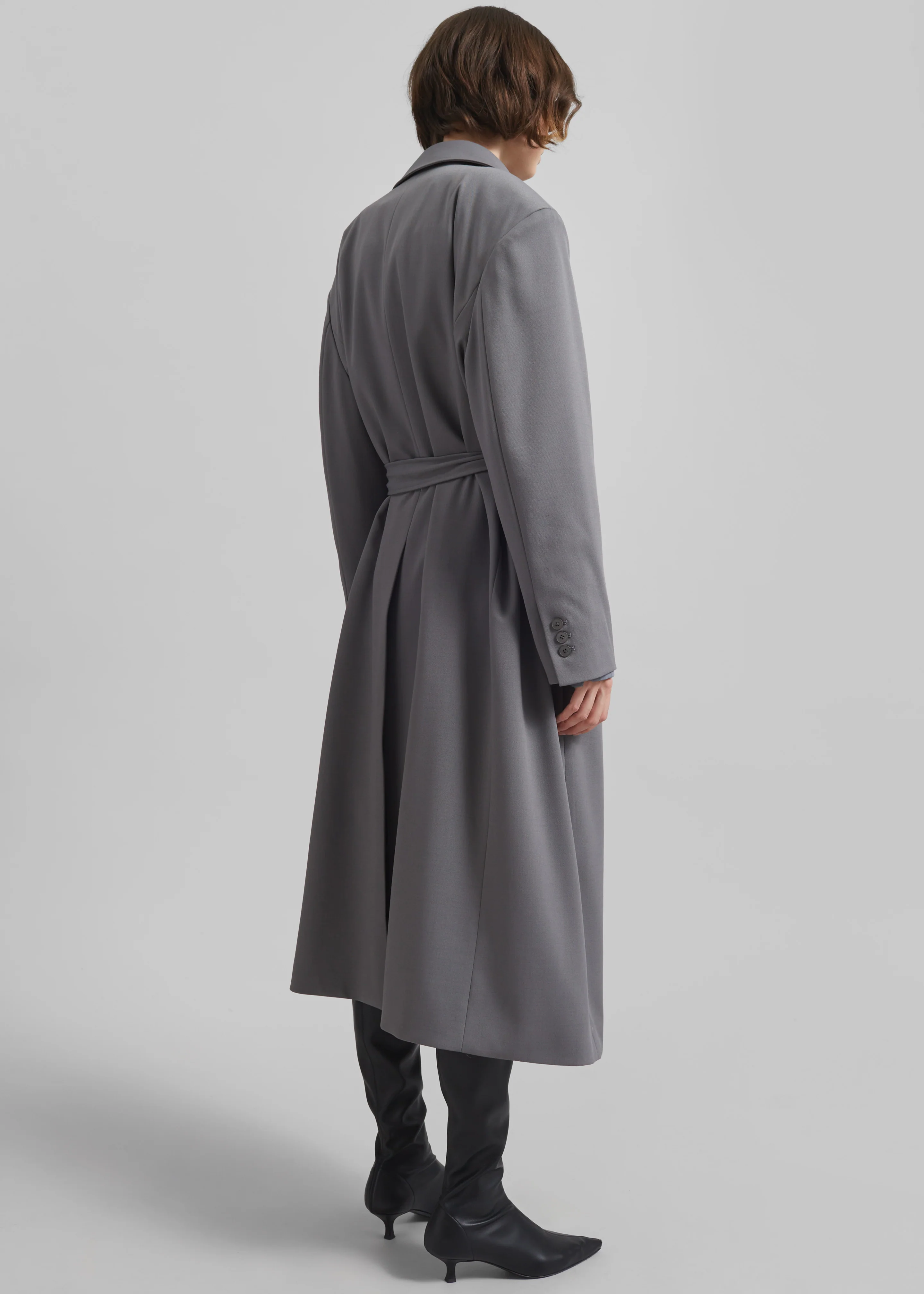 Indore Long Coat - Grey - Image 8