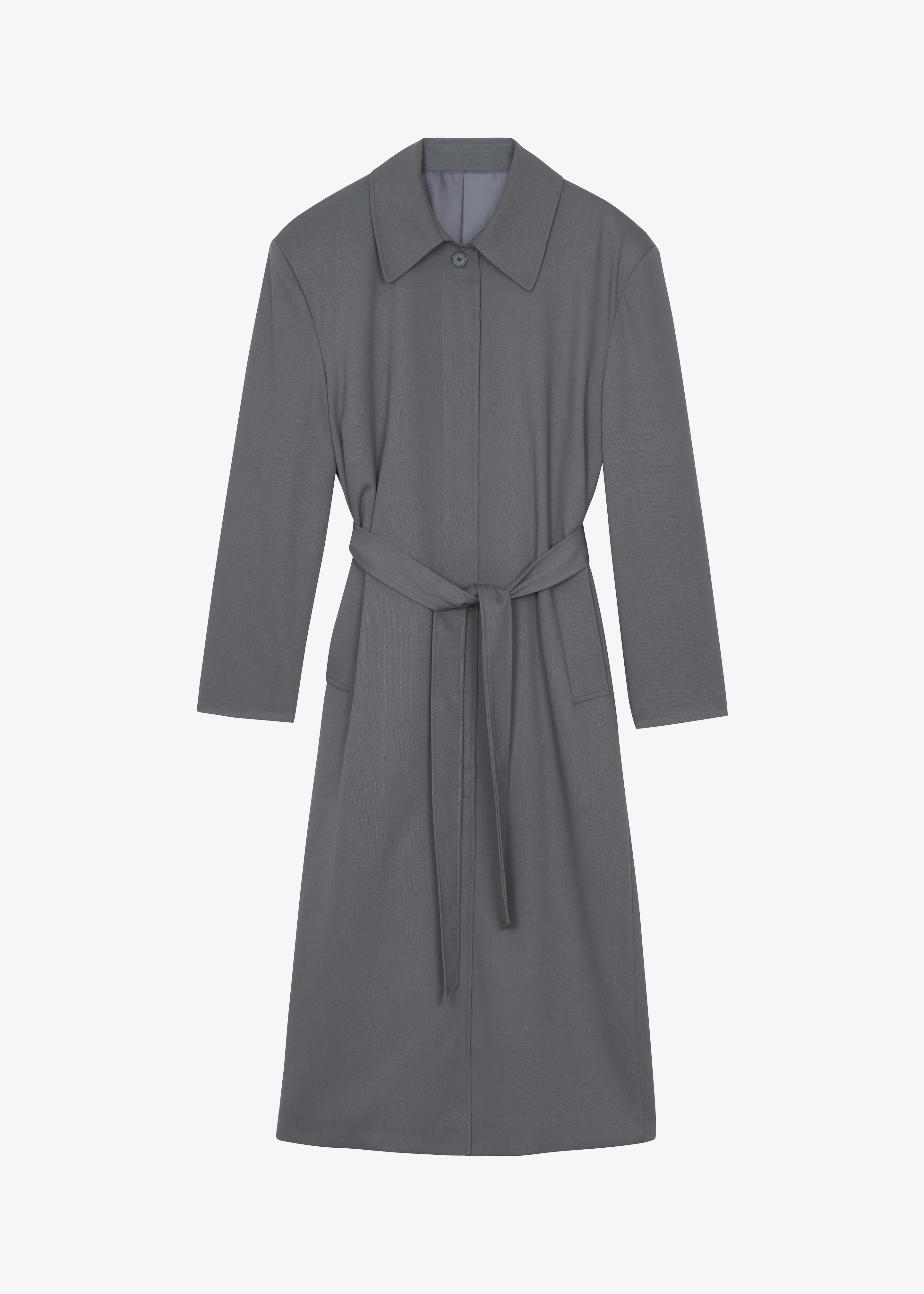 Indore Long Coat - Grey - Image 9