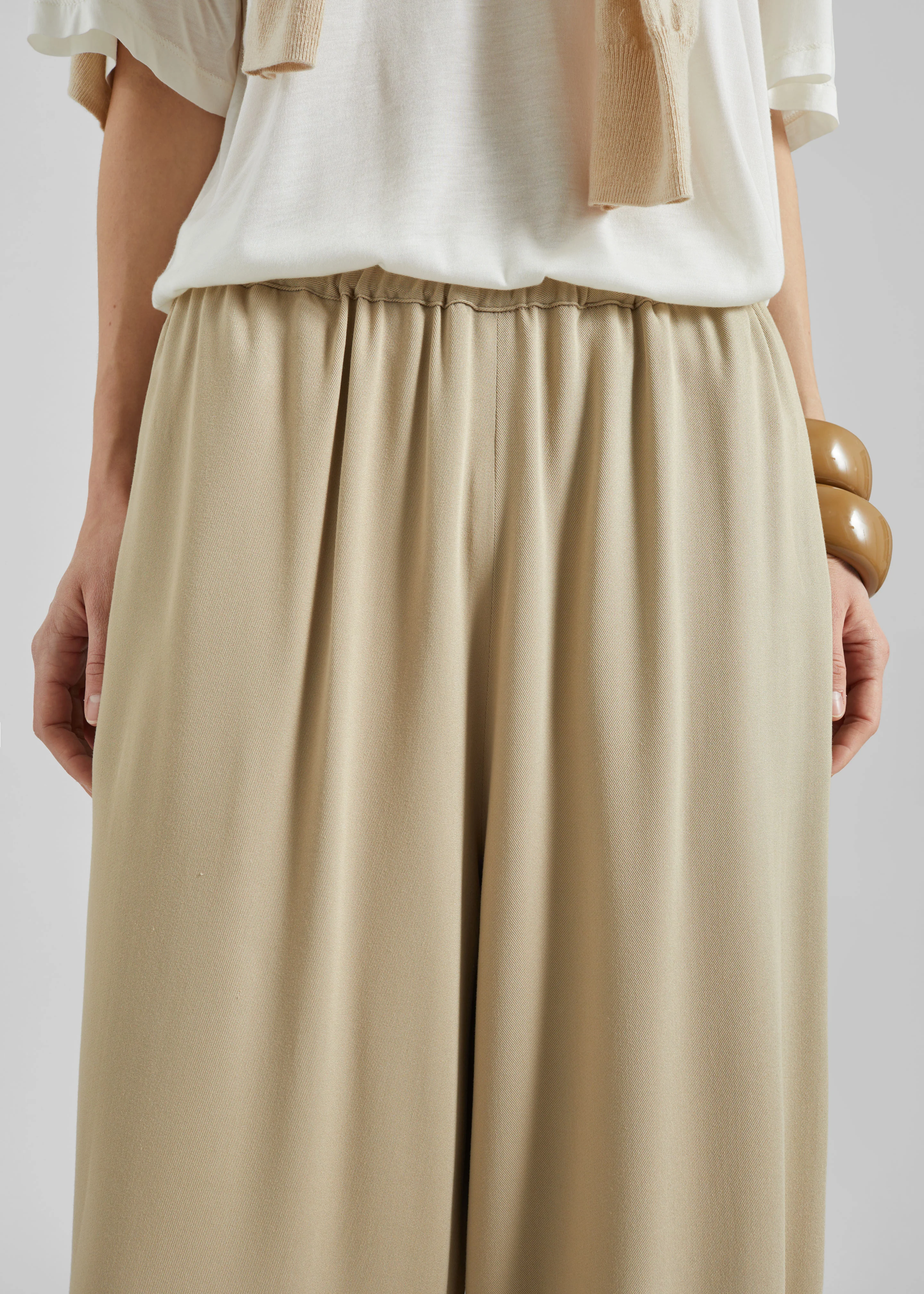 Isola Fluid Balloon Pants - Beige - Image 6
