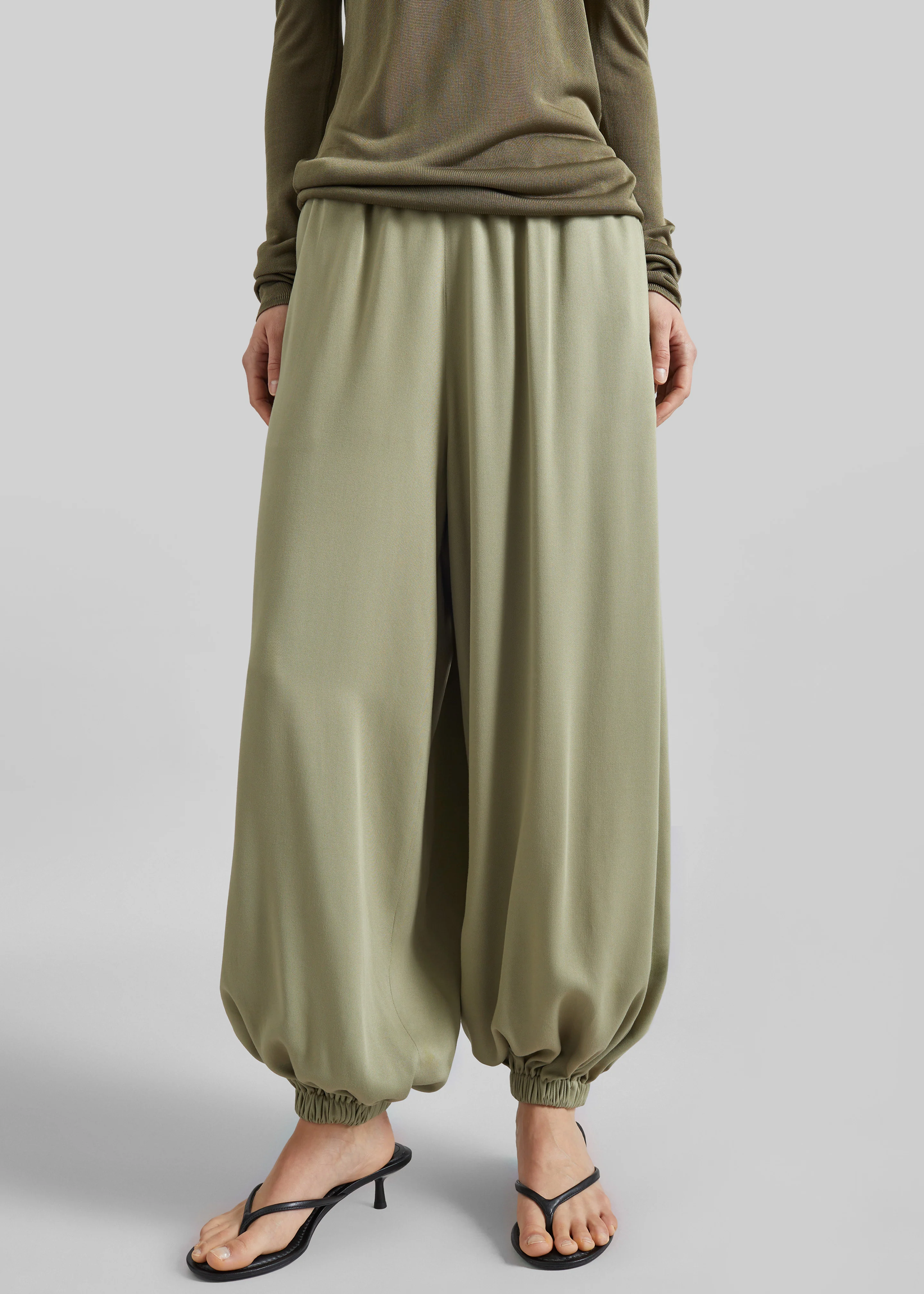 Isola Fluid Balloon Pants - Sage - Image 4