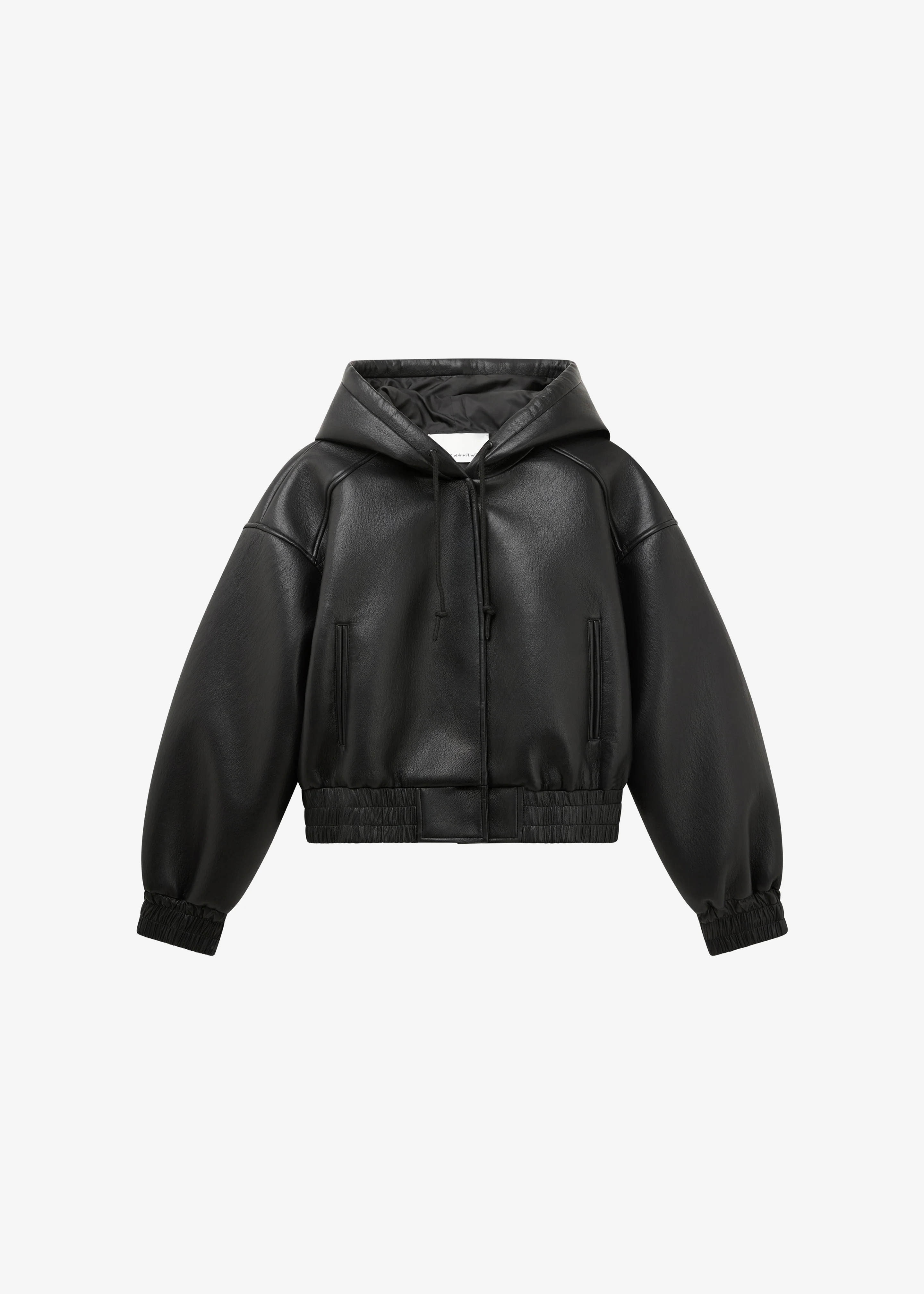 Jackson Faux Leather Bonded Bomber - Black - Image 7