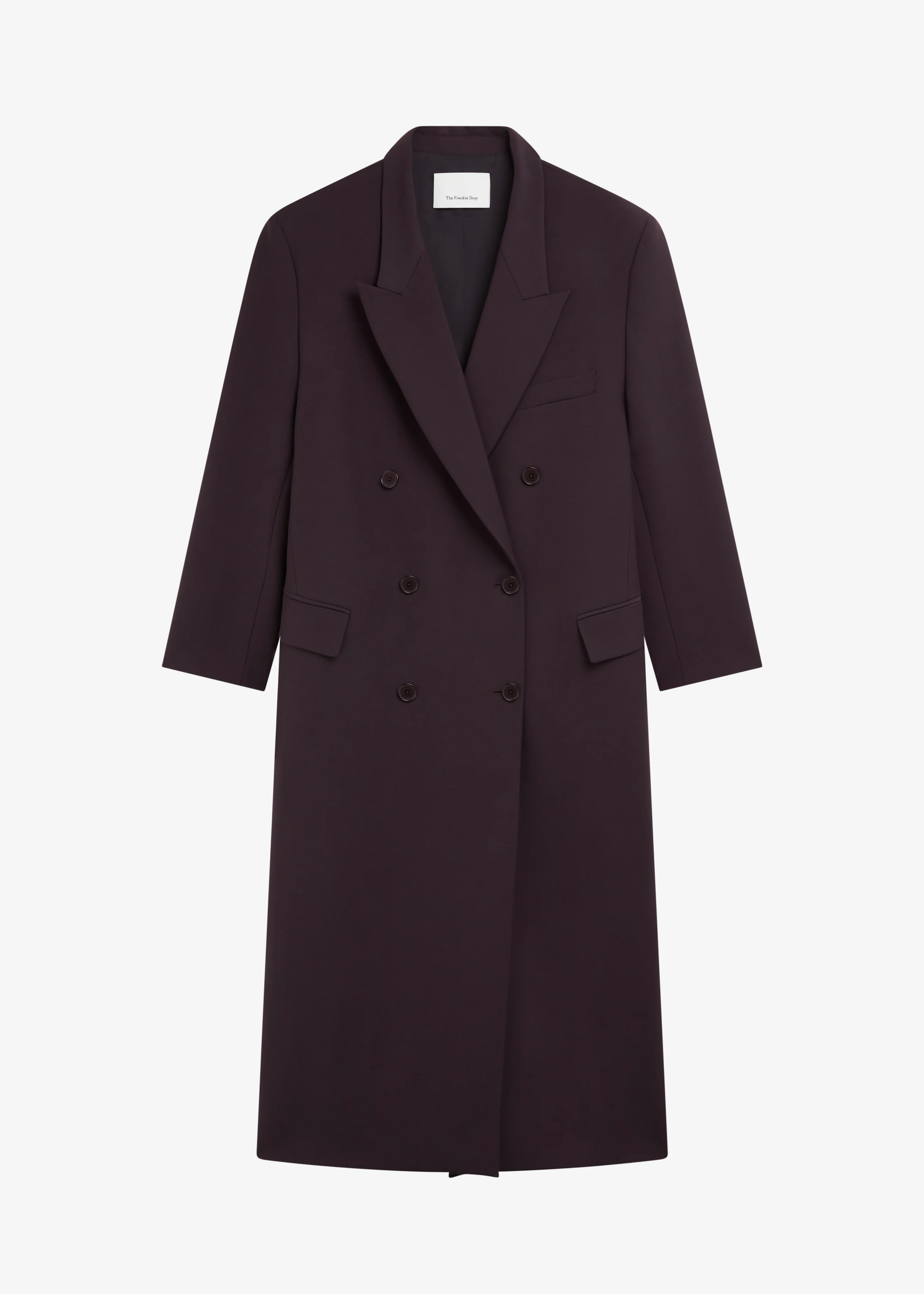 Jane Long Coat - Dark Plum - Image 10