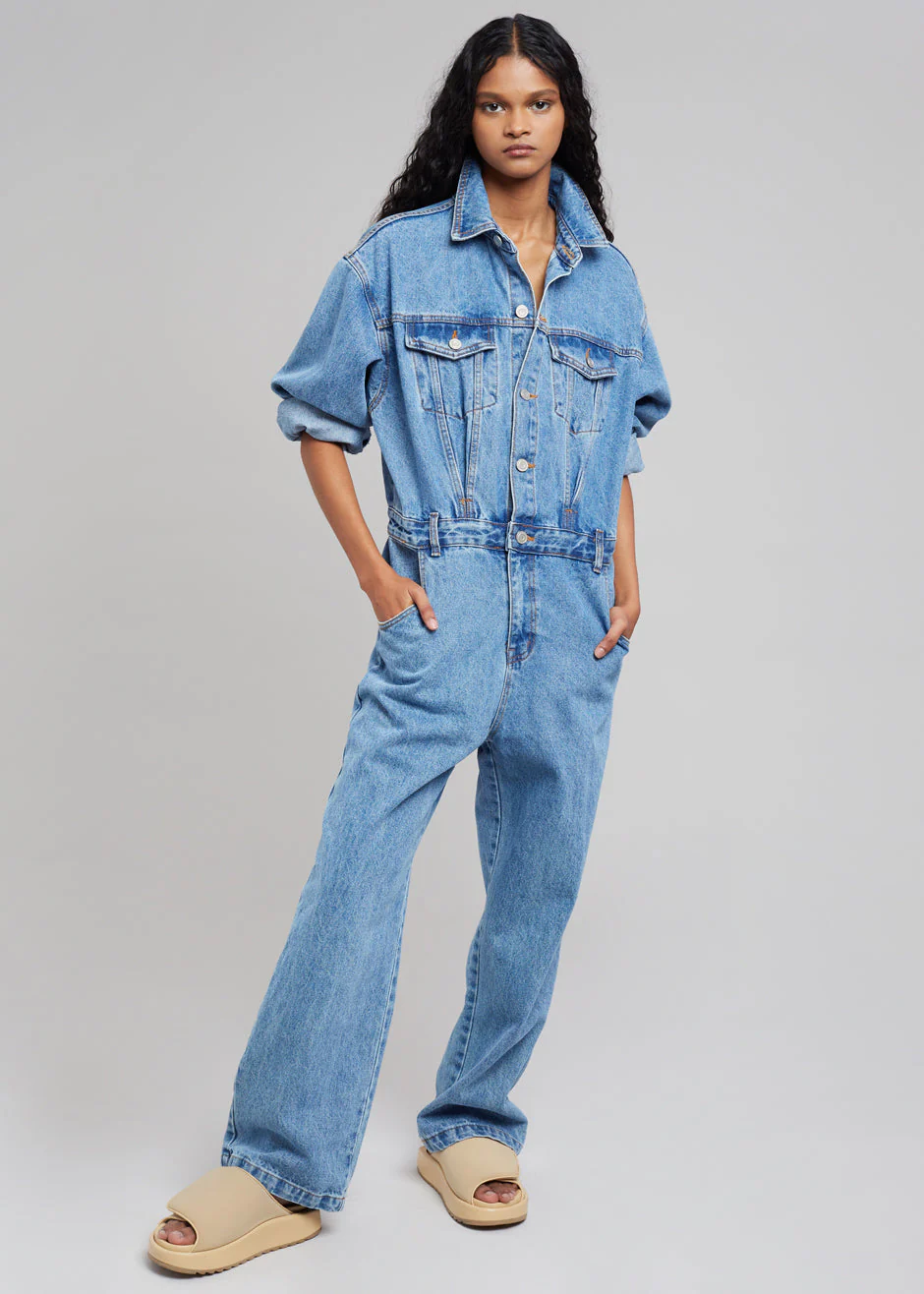 Jas Denim Jumpsuit - Dark Indigo - Image 4
