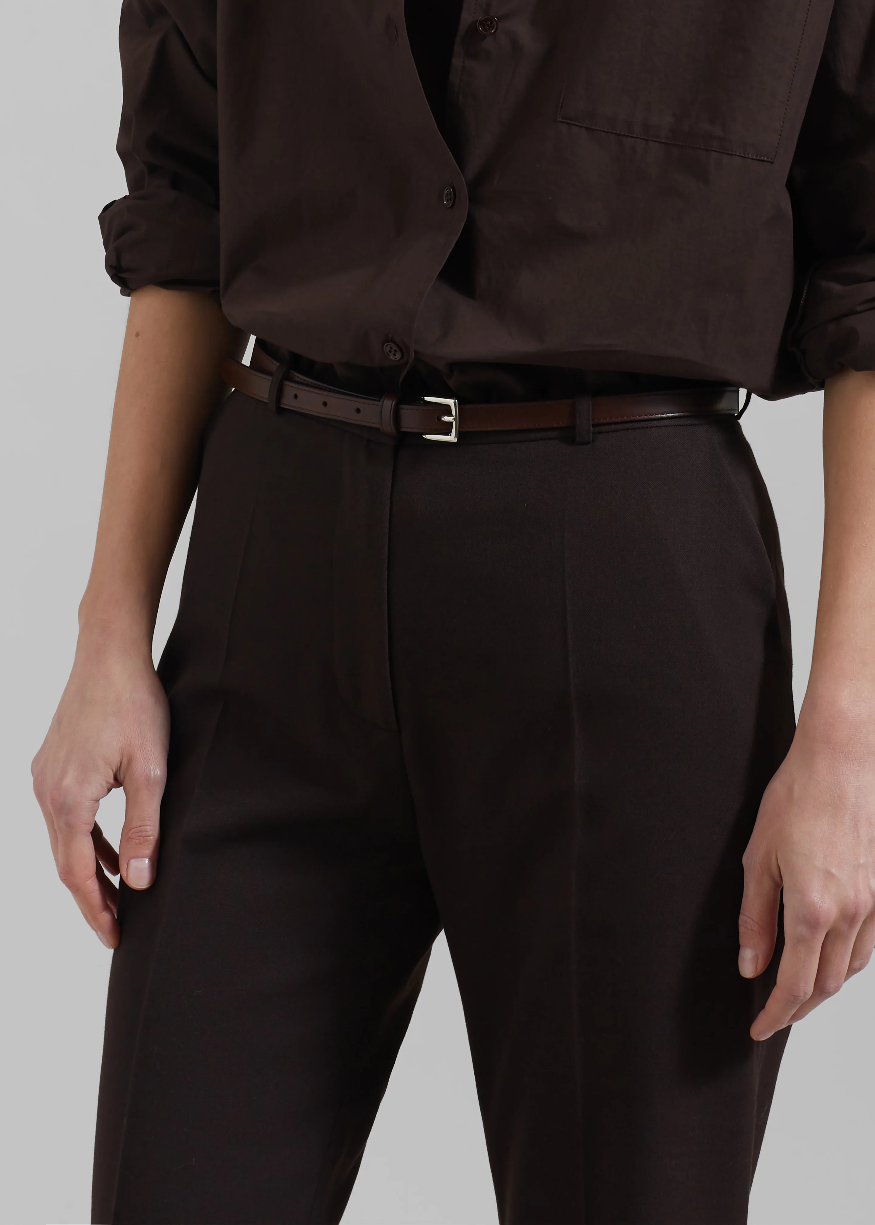 Jessie Leather Belt - Brown - Image 3