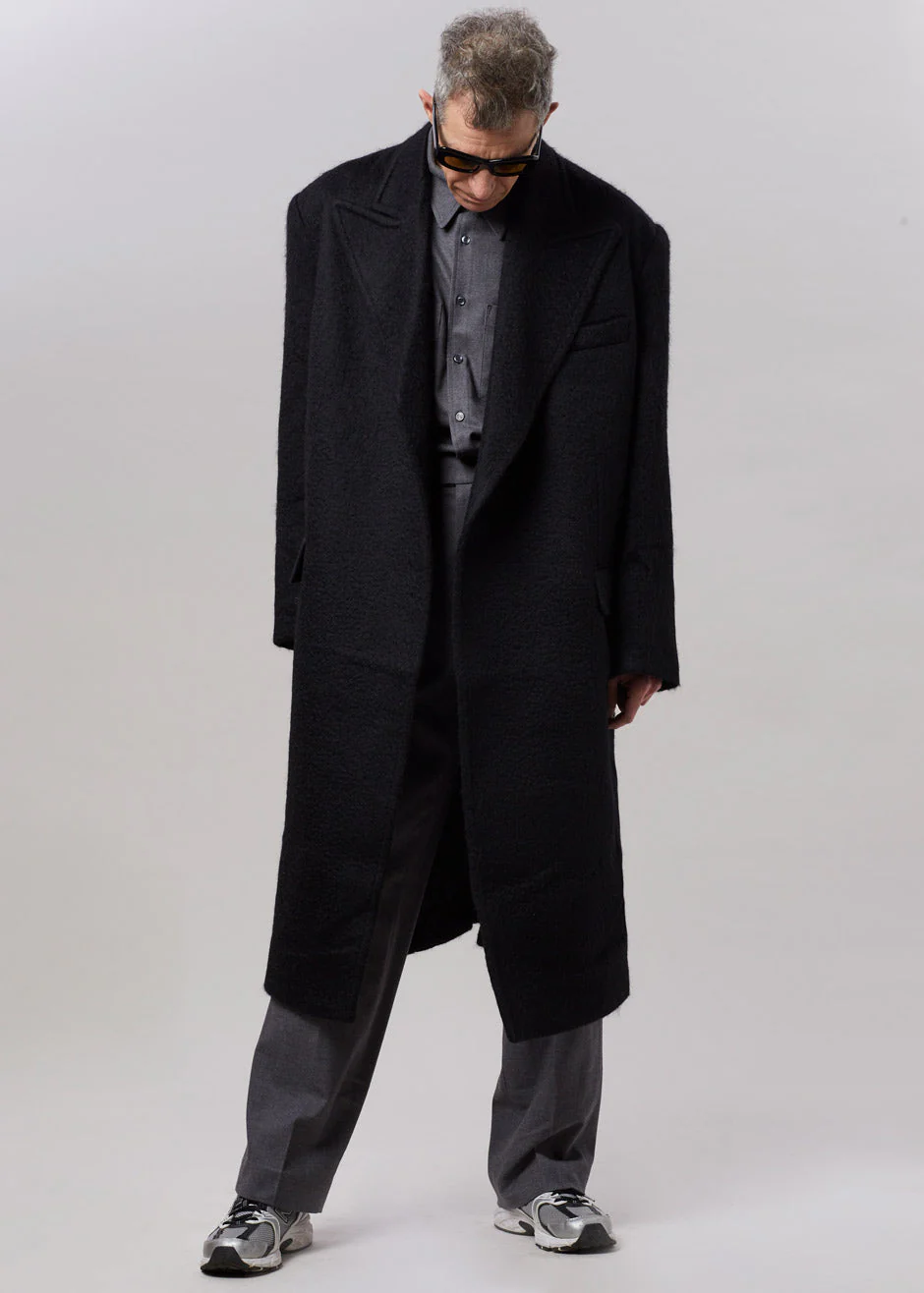 John Oversized Coat - Black - Image 3