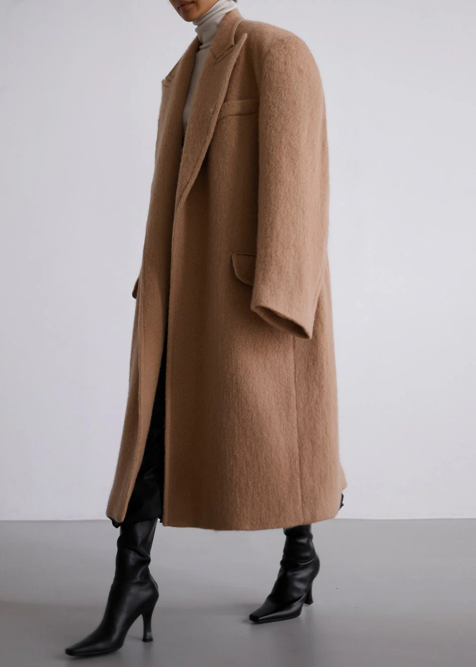 John Oversized Coat - Camel - Image 2