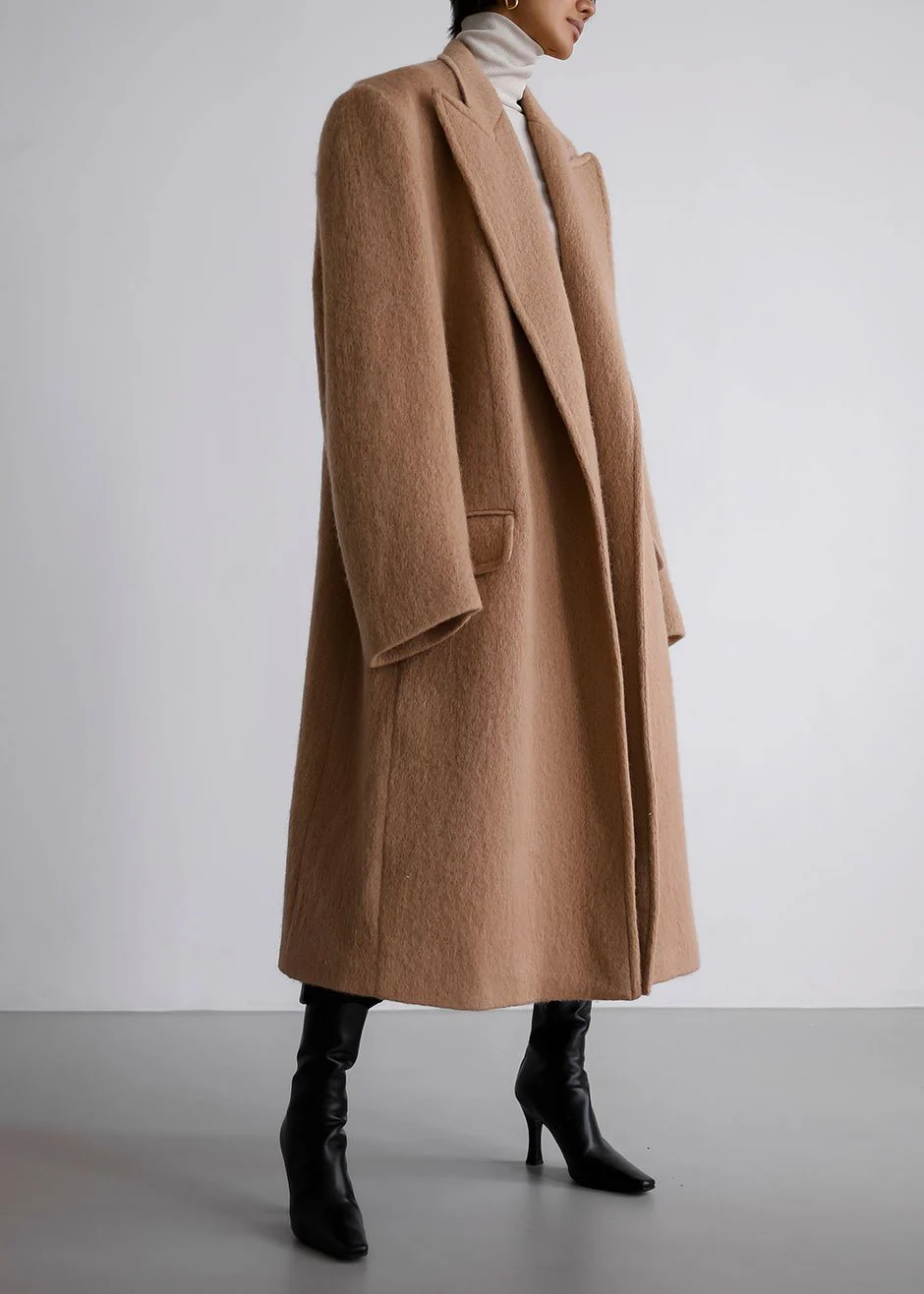 John Oversized Coat - Camel - Image 4