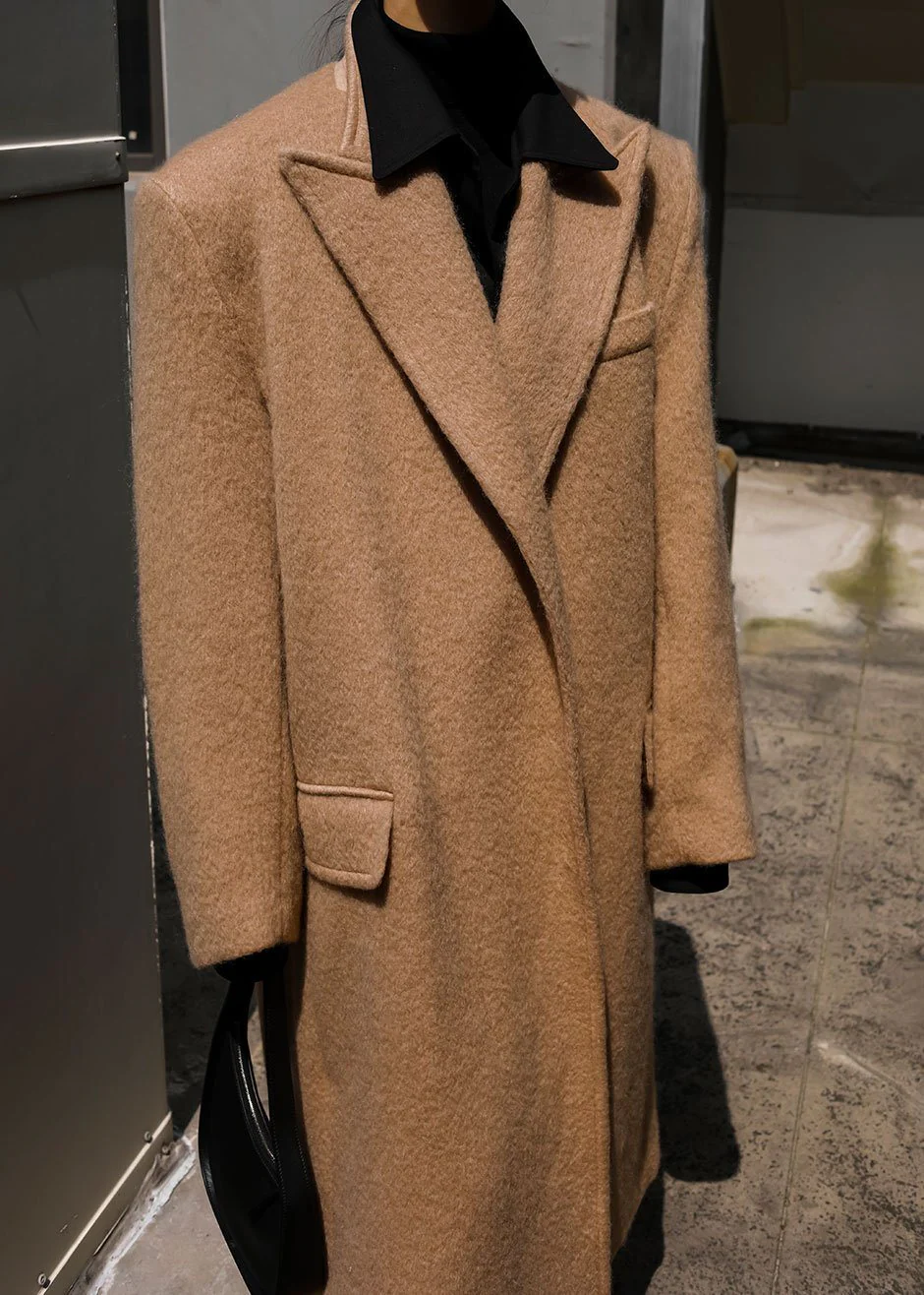John Oversized Coat - Camel - Image 5
