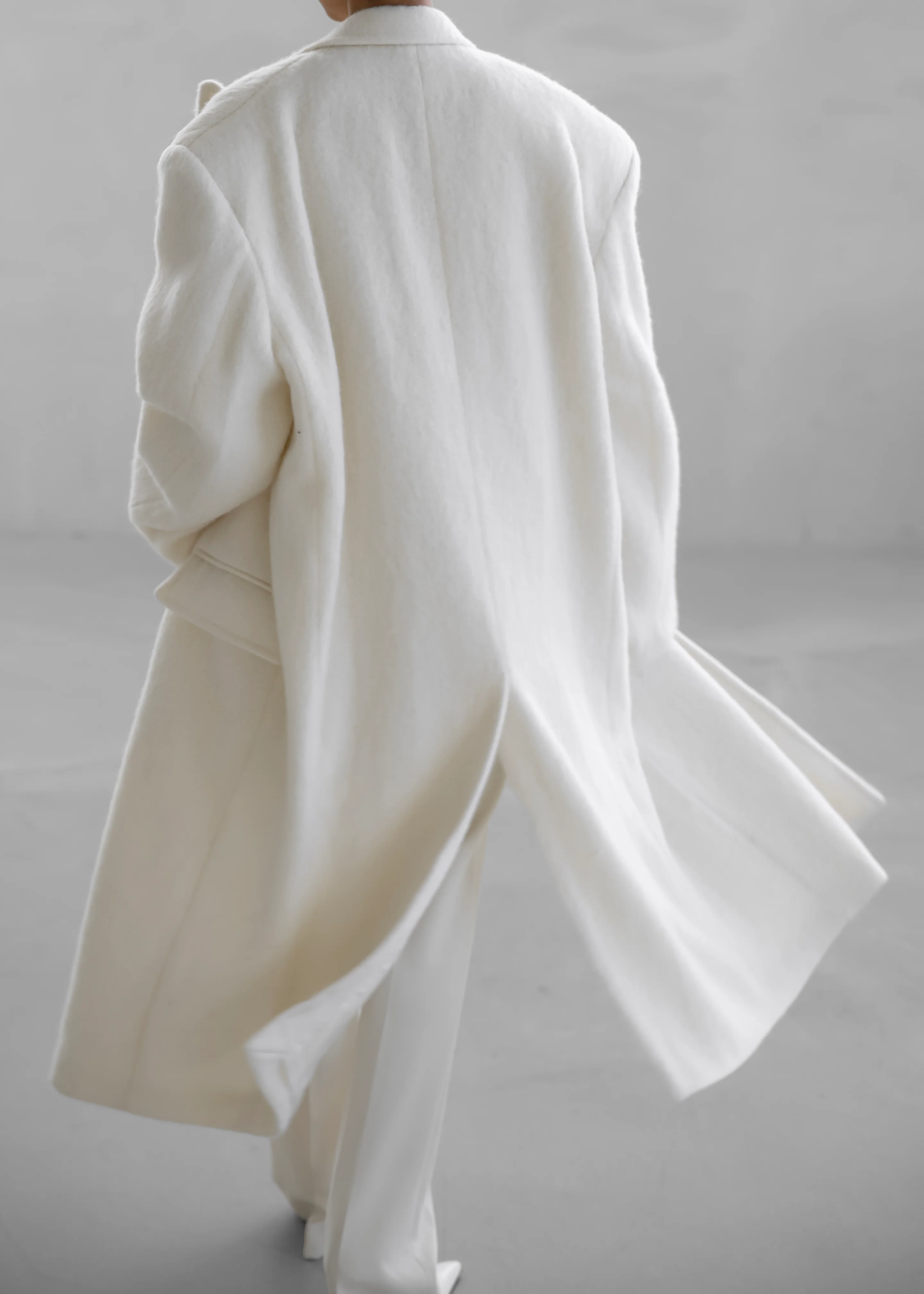 John Oversized Coat - Ivory - Image 13