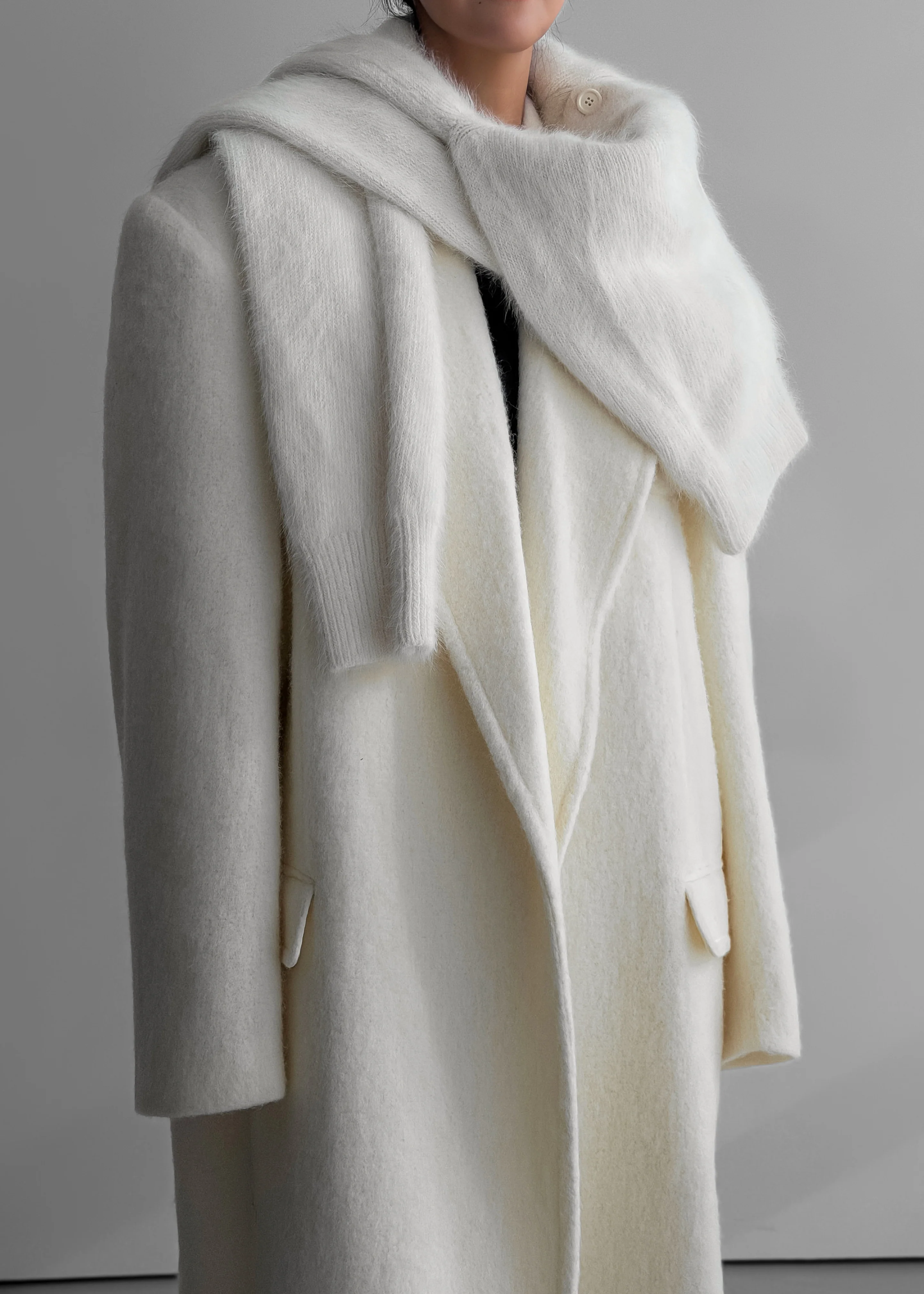 John Oversized Coat - Ivory - Image 2