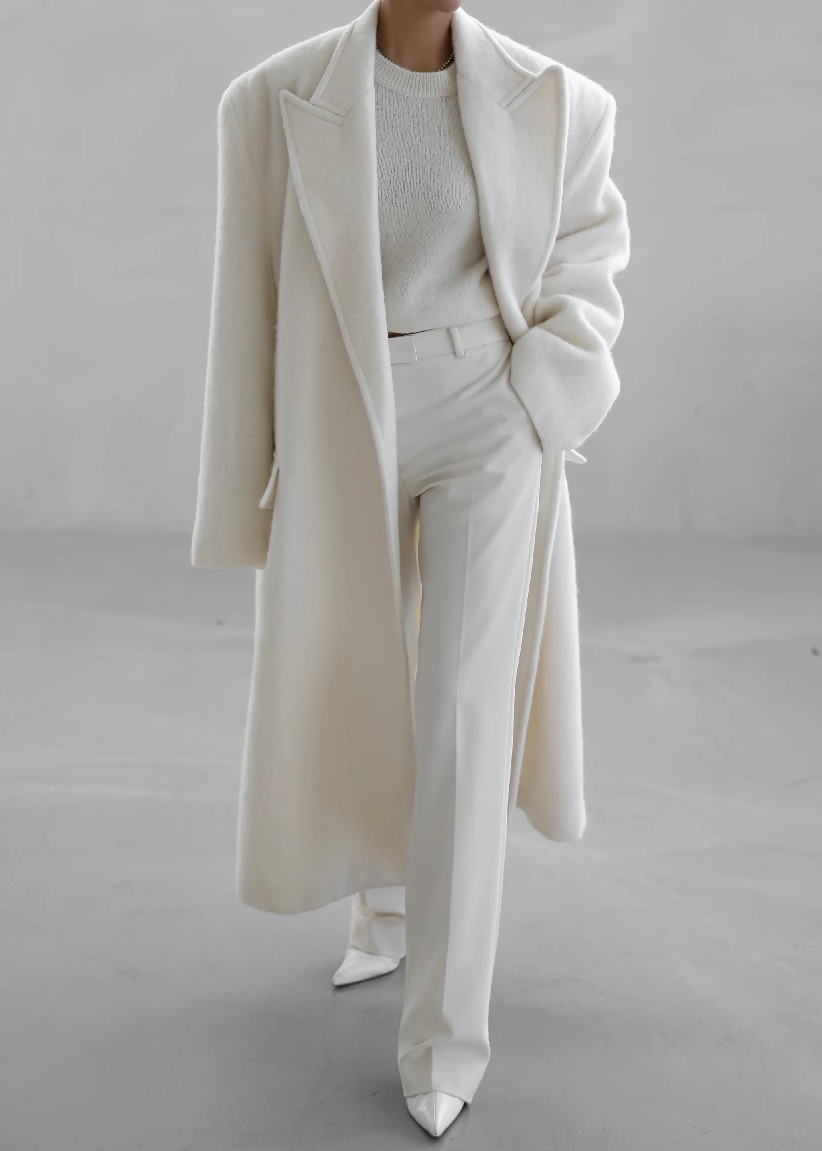 John Oversized Coat - Ivory - Image 7