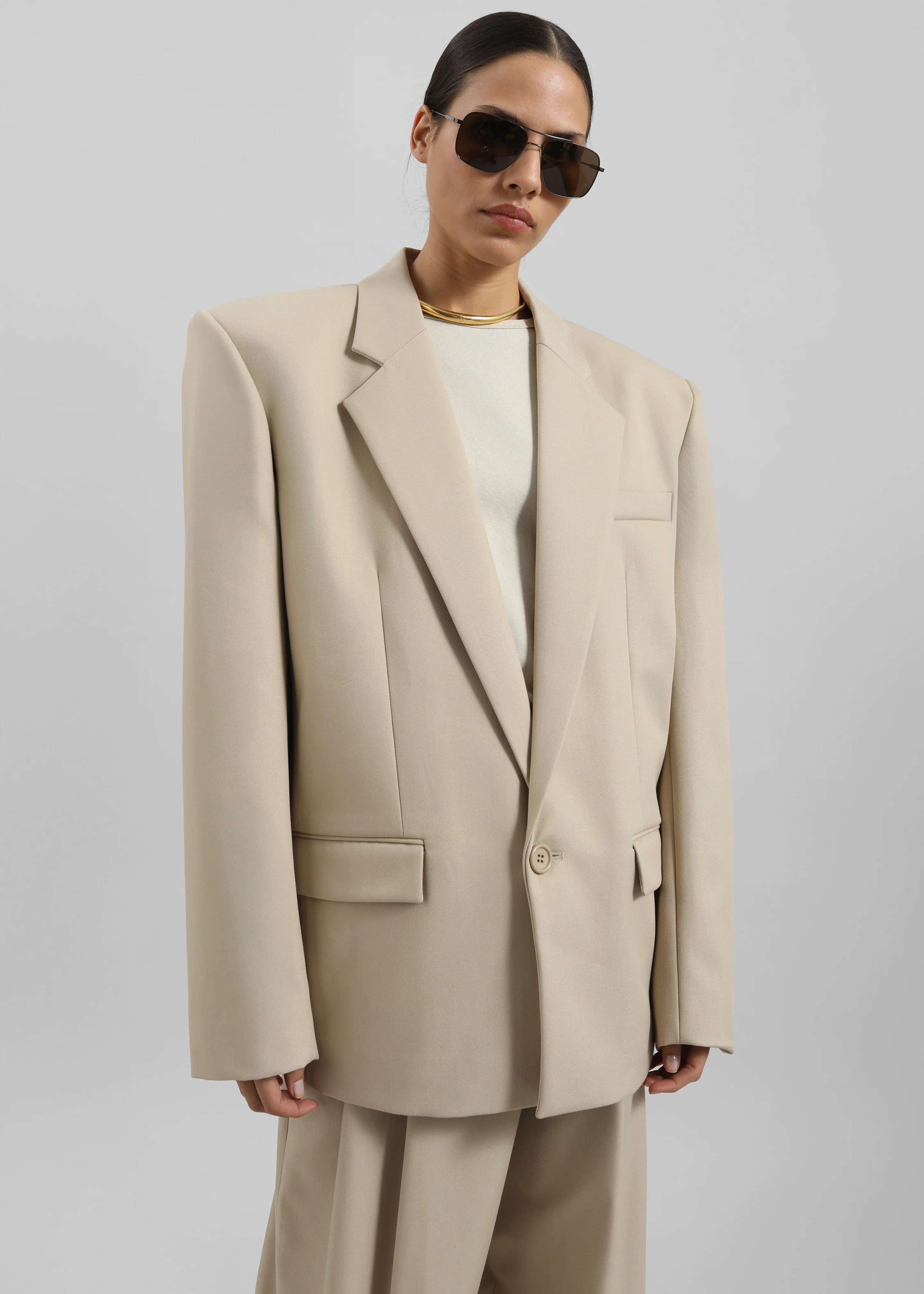Jun Blazer - Beige - Image 3