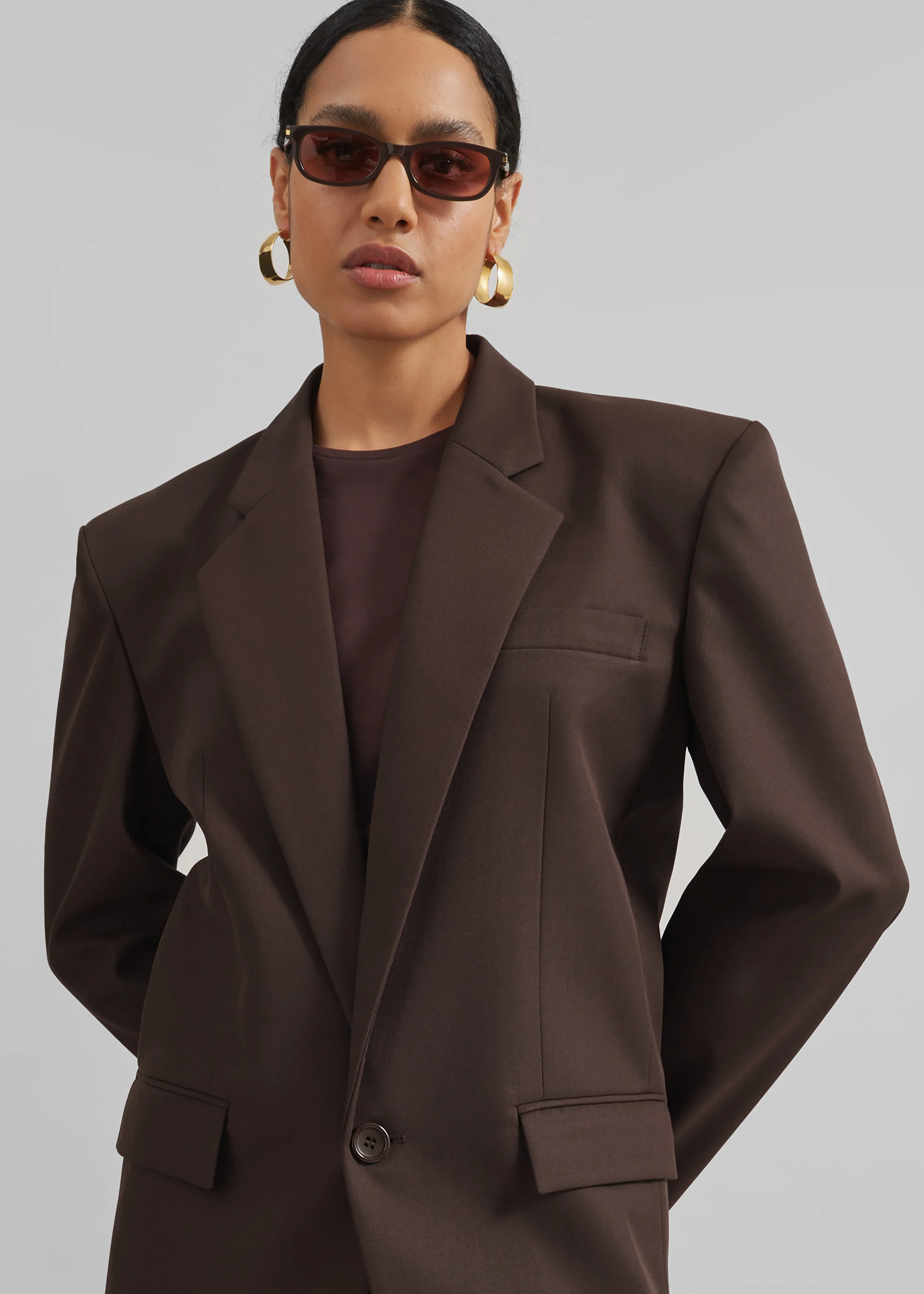 Jun Blazer - Brown - Image 3