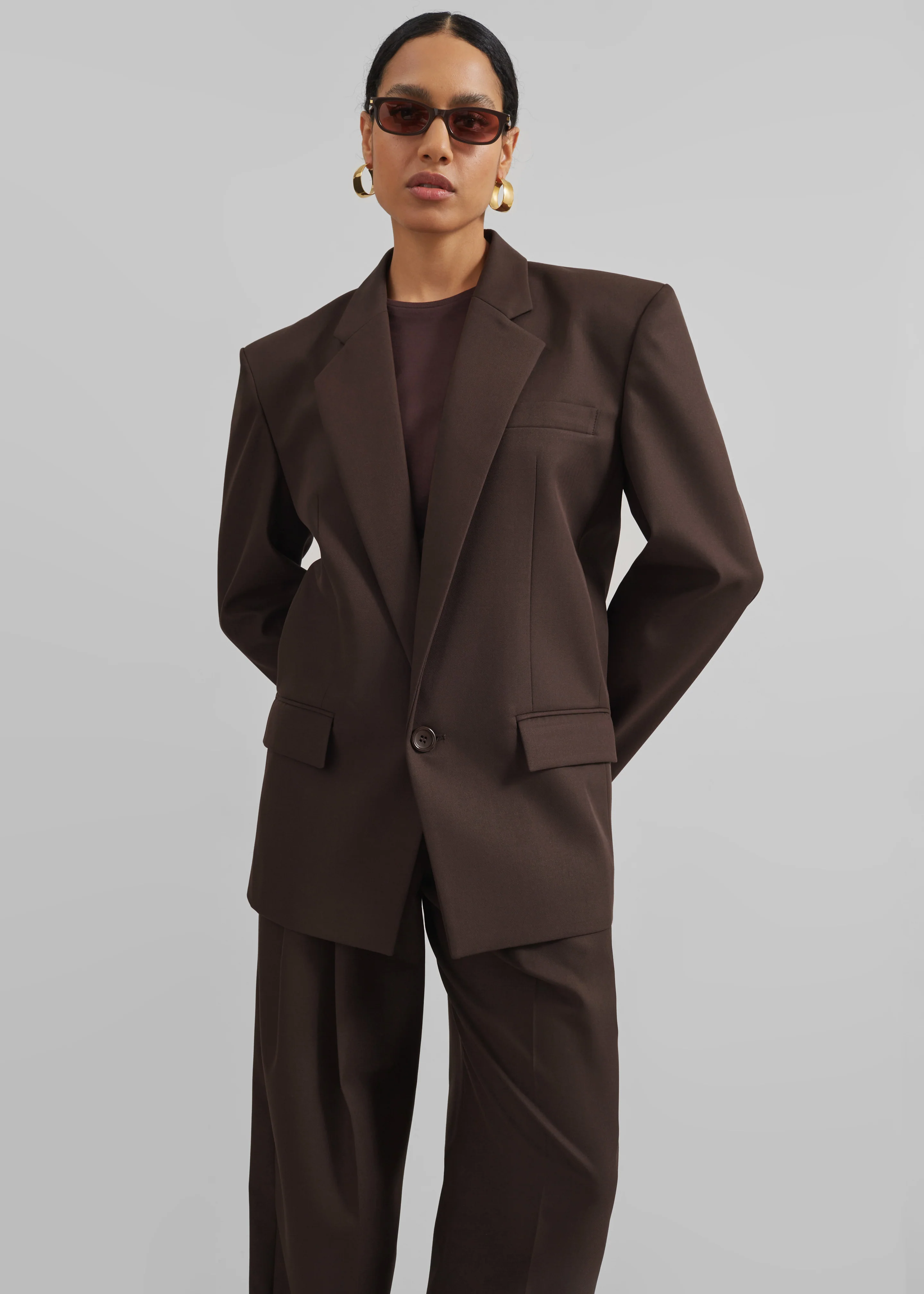 Jun Blazer - Brown - Image 5