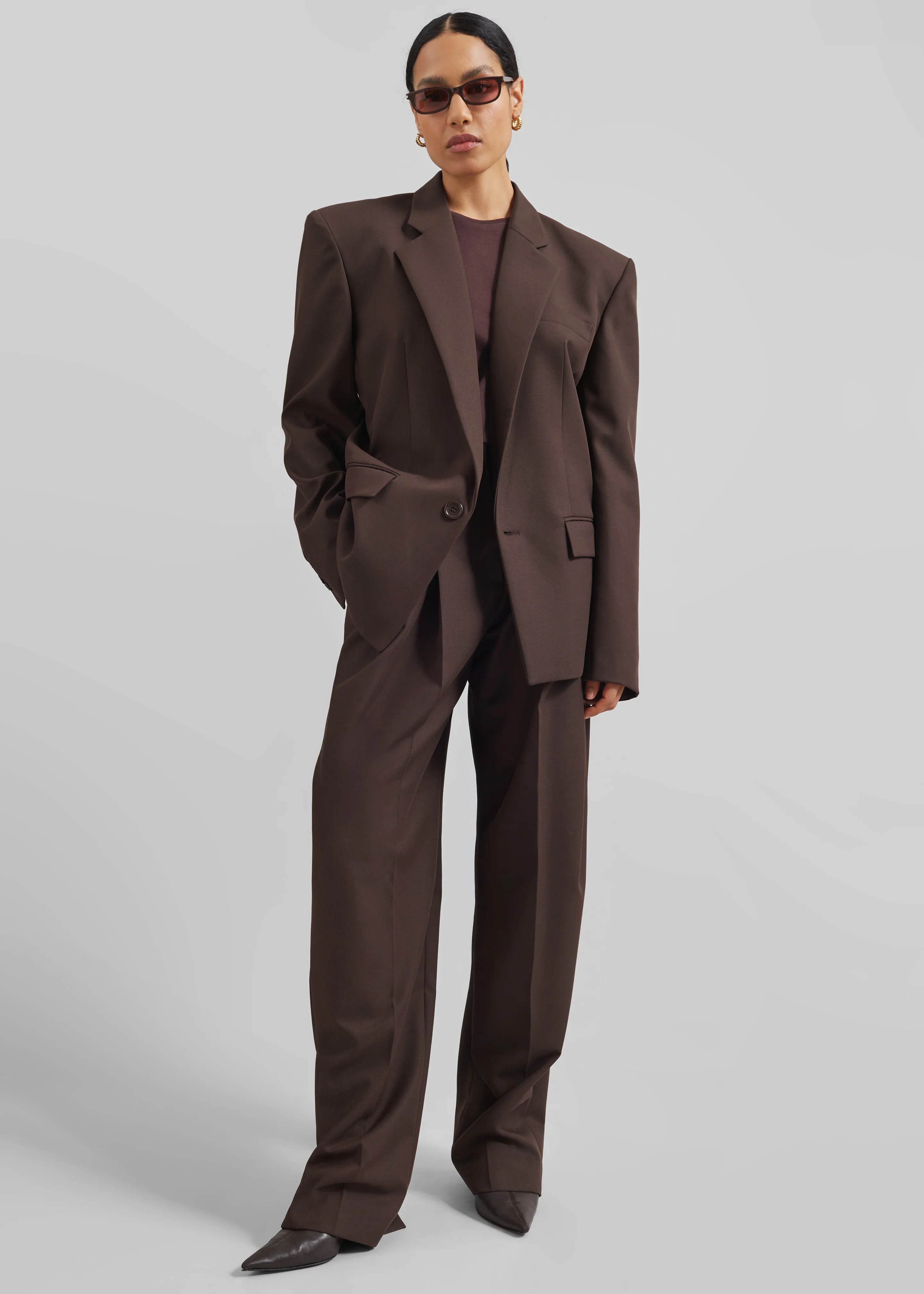Jun Blazer - Brown - Image 6