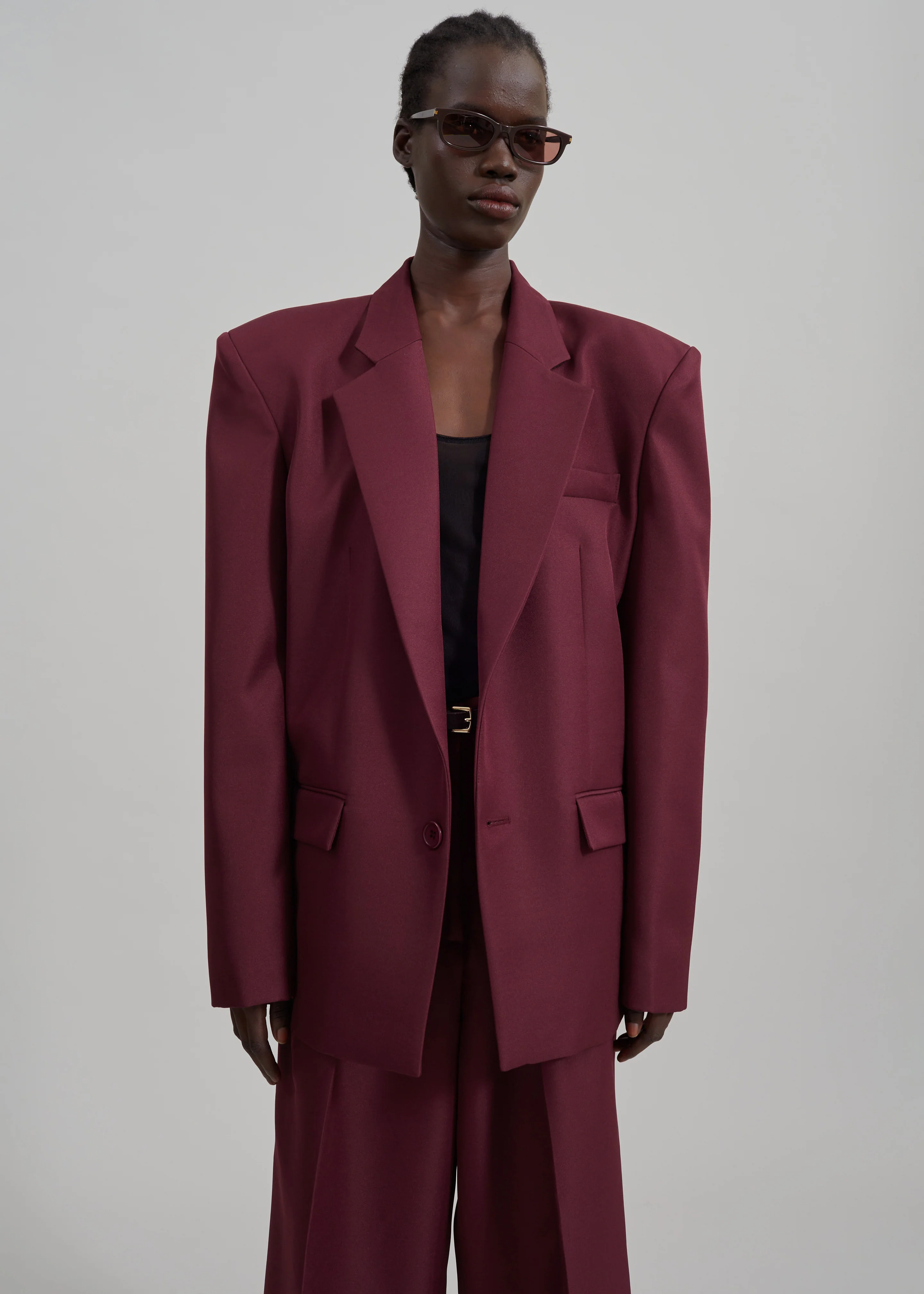 Jun Blazer - Burgundy - Image 16