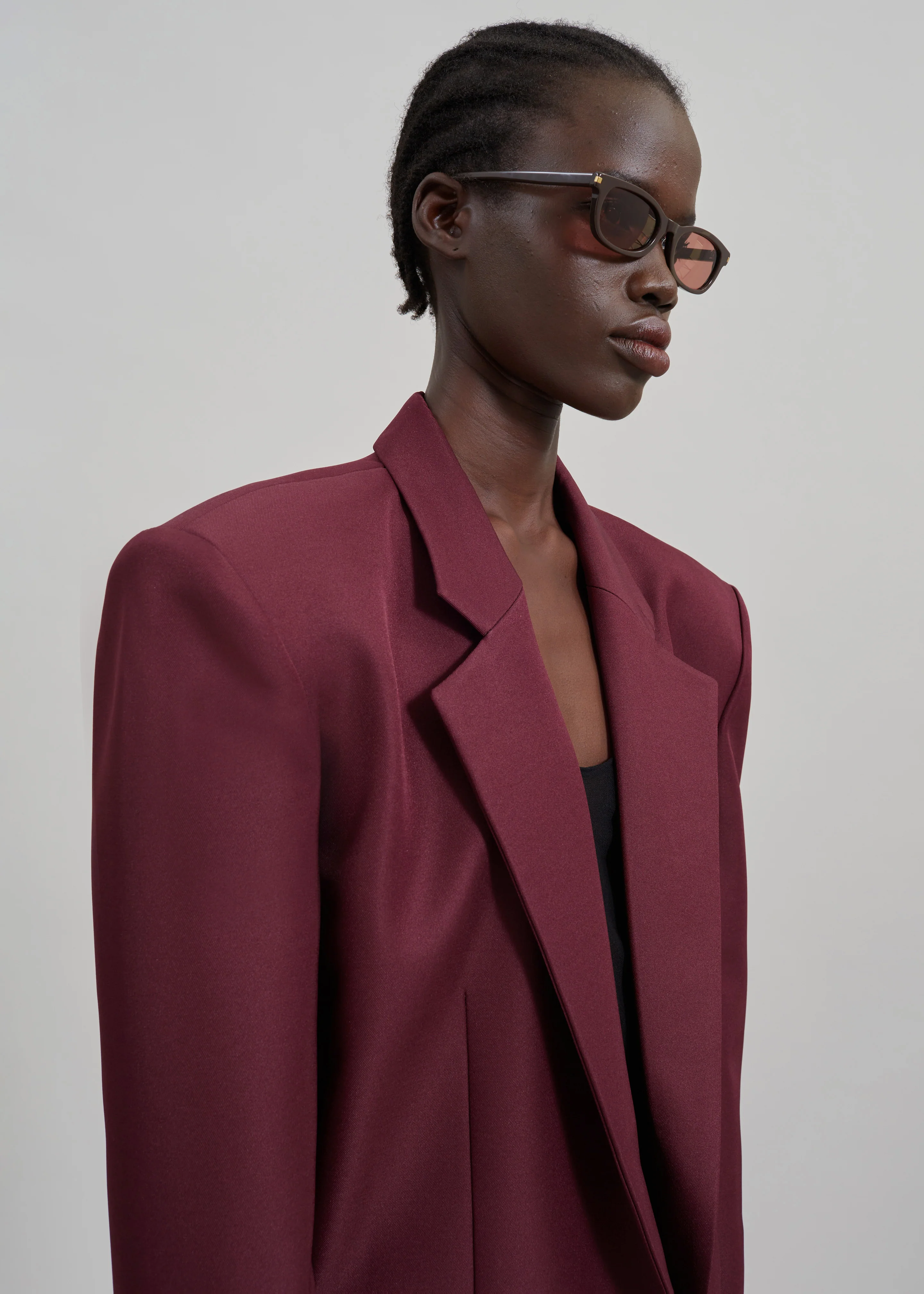 Jun Blazer - Burgundy - Image 9
