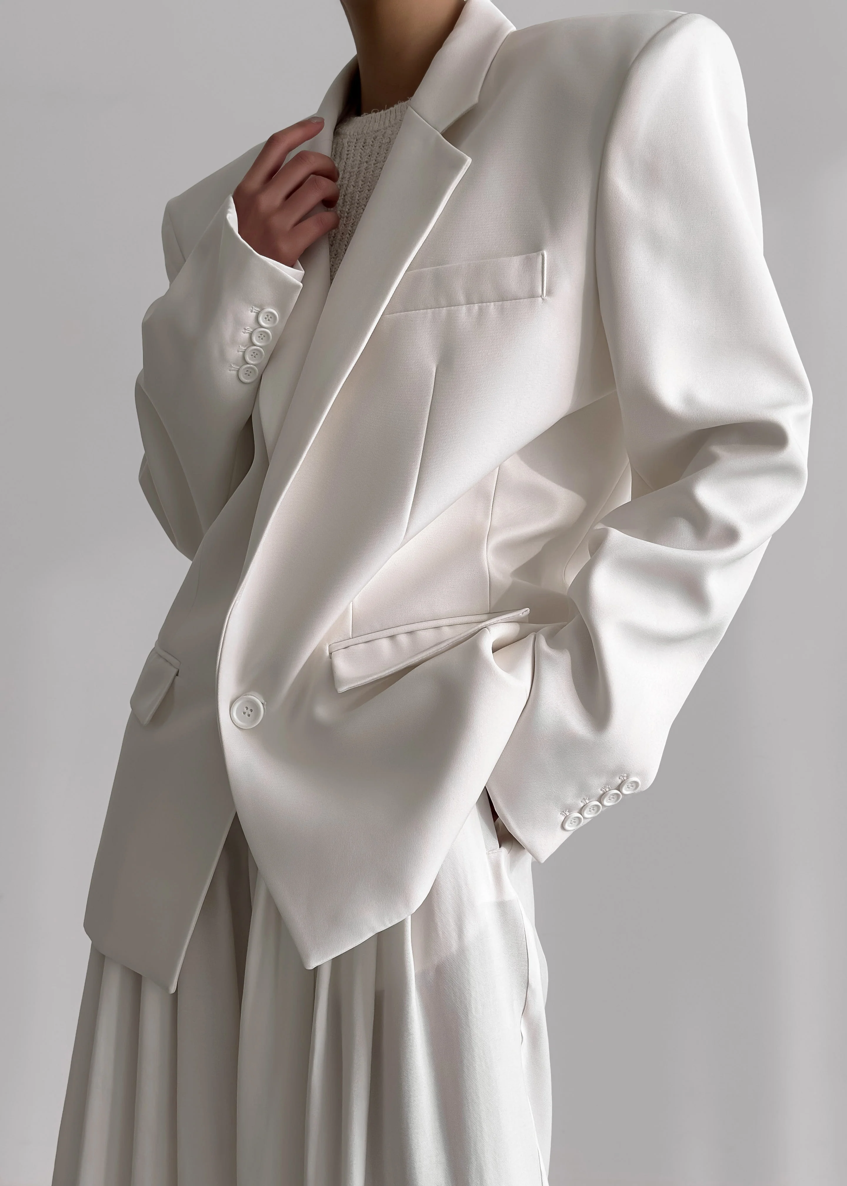 Jun Blazer - White - Image 2