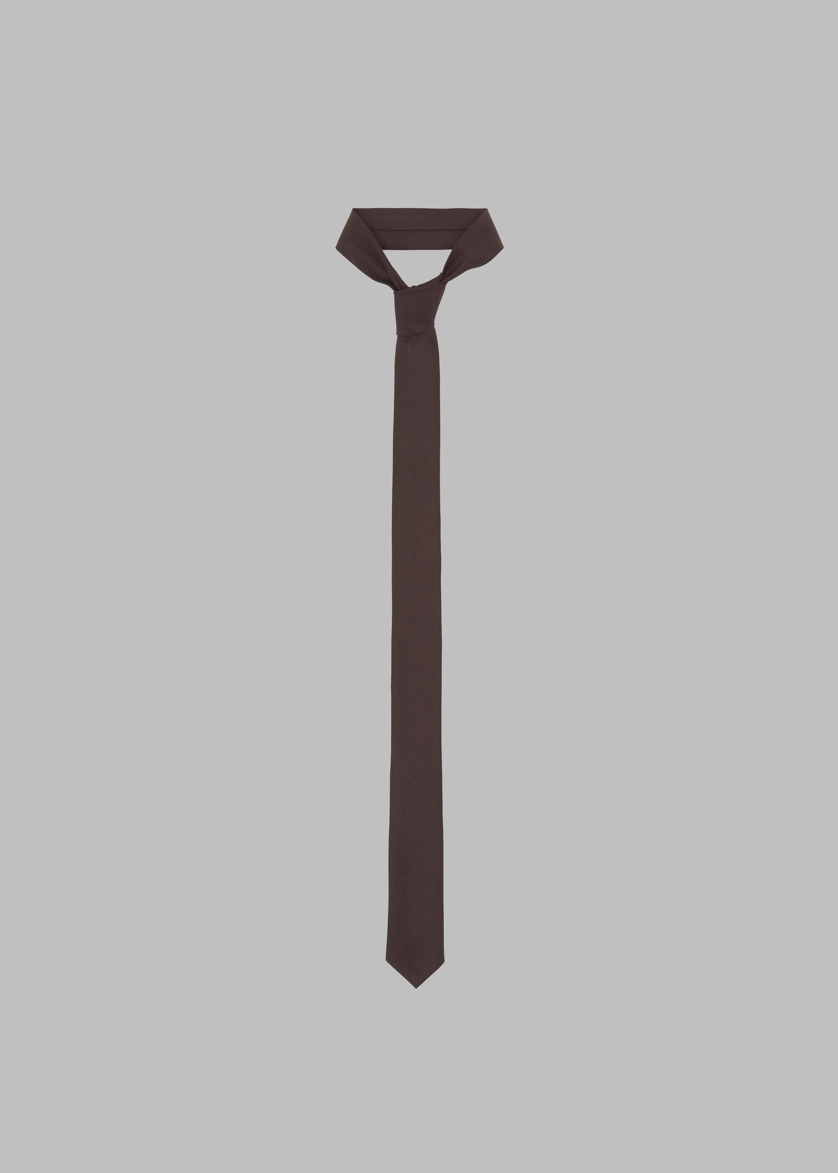 Kaden Wool Tie - Brown - Image 2