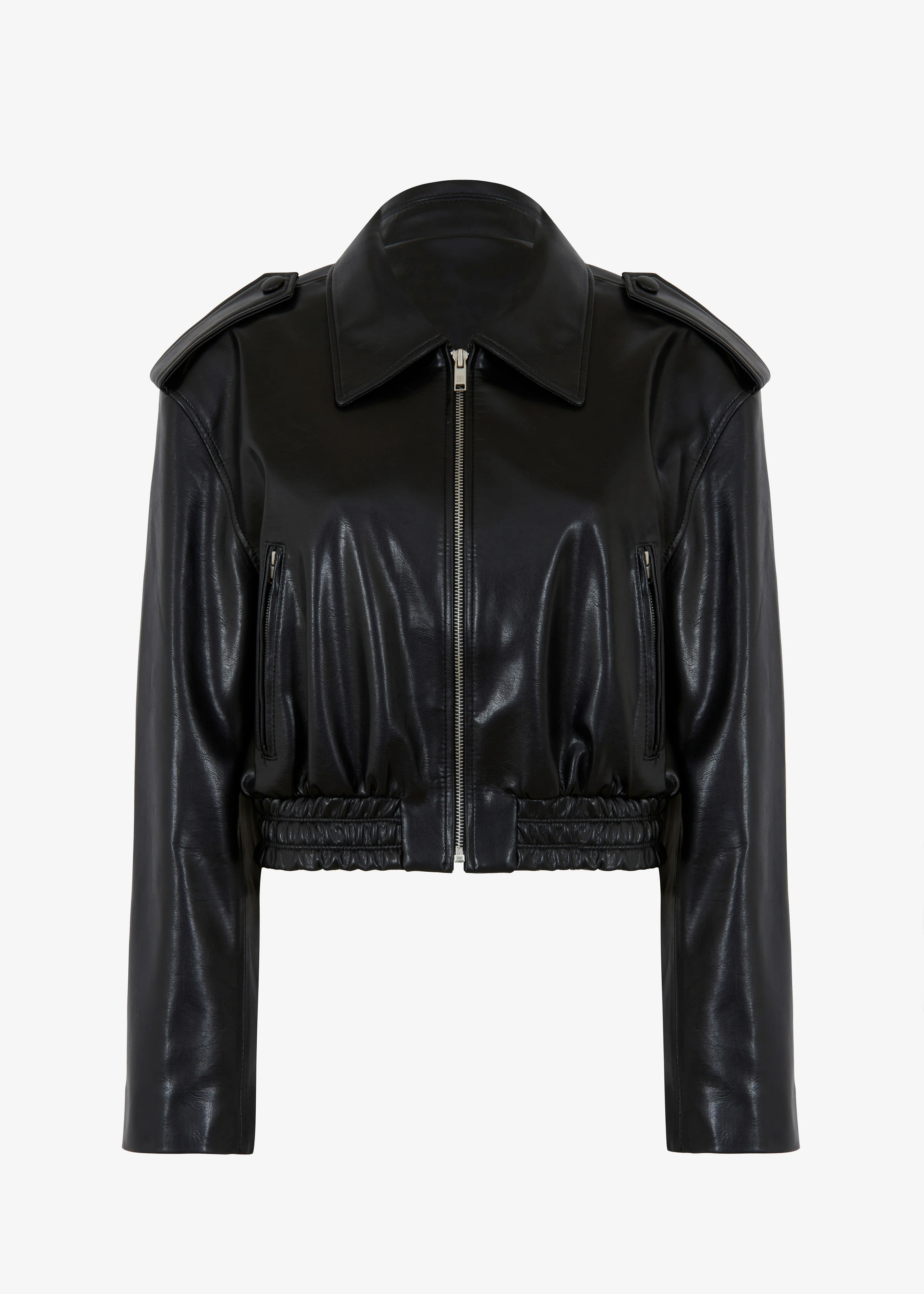 Kaia Cropped Bomber - Black - Image 10