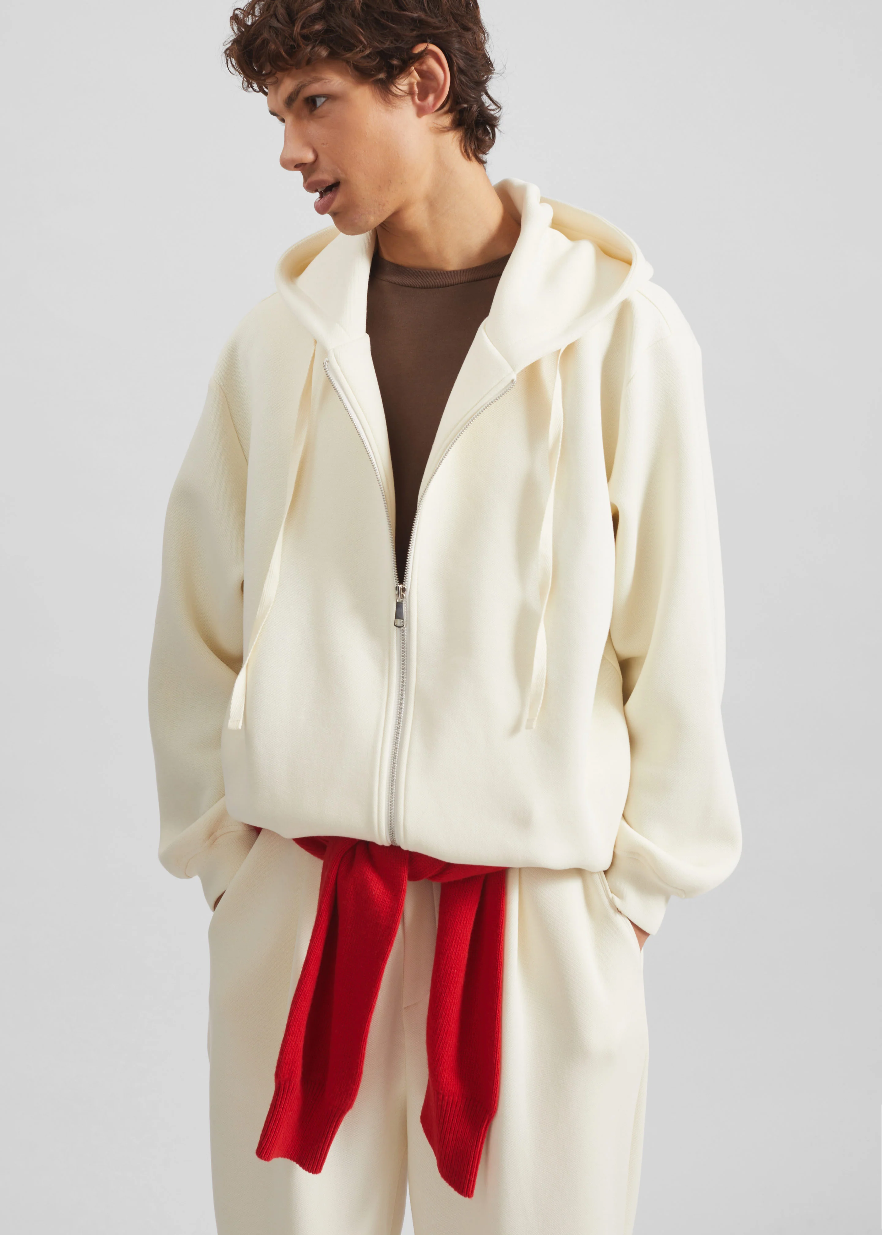 Kallmyr Zip-Up Hoodie - Ivory - Image 4