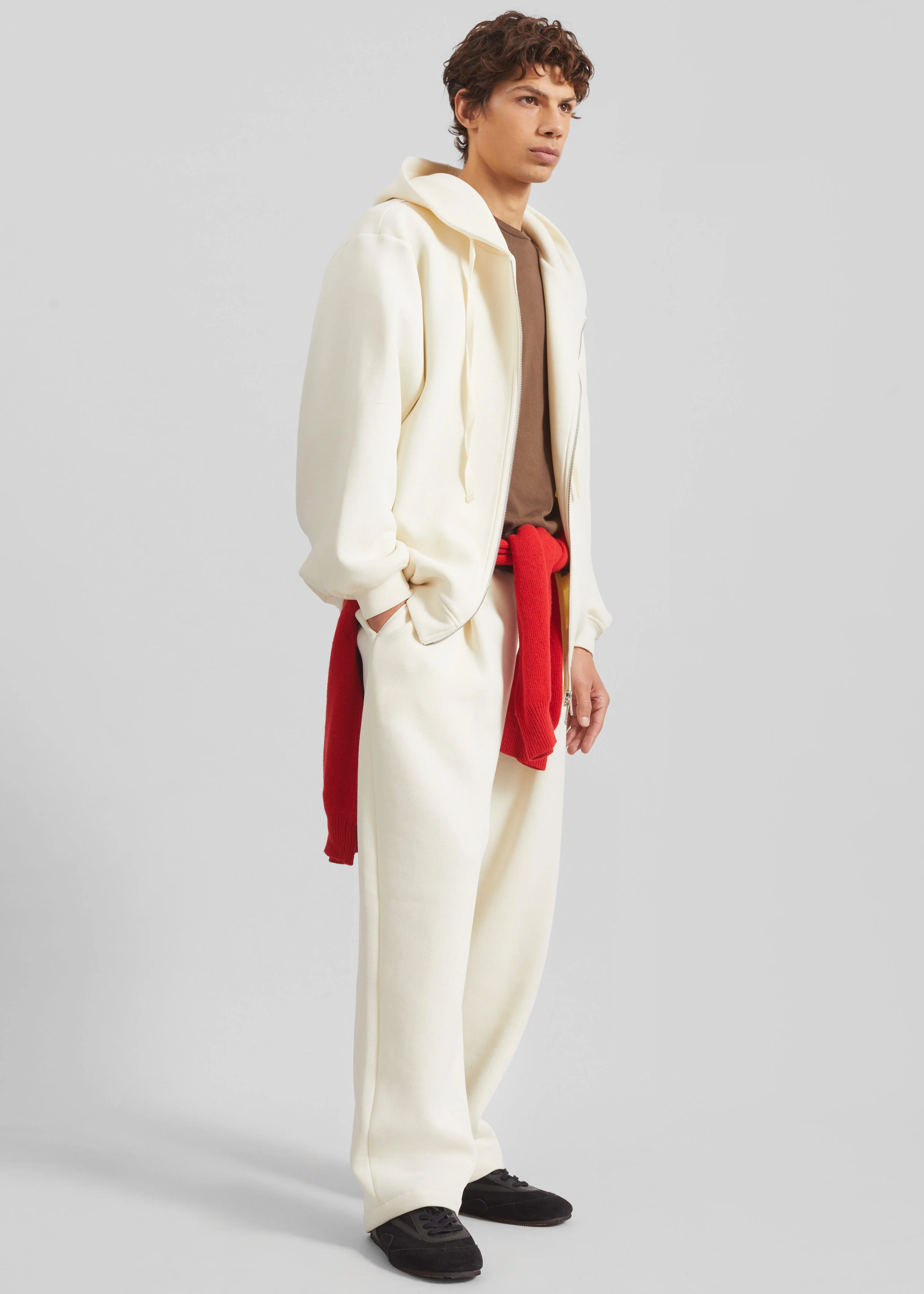 Kallmyr Zip-Up Hoodie - Ivory - Image 6