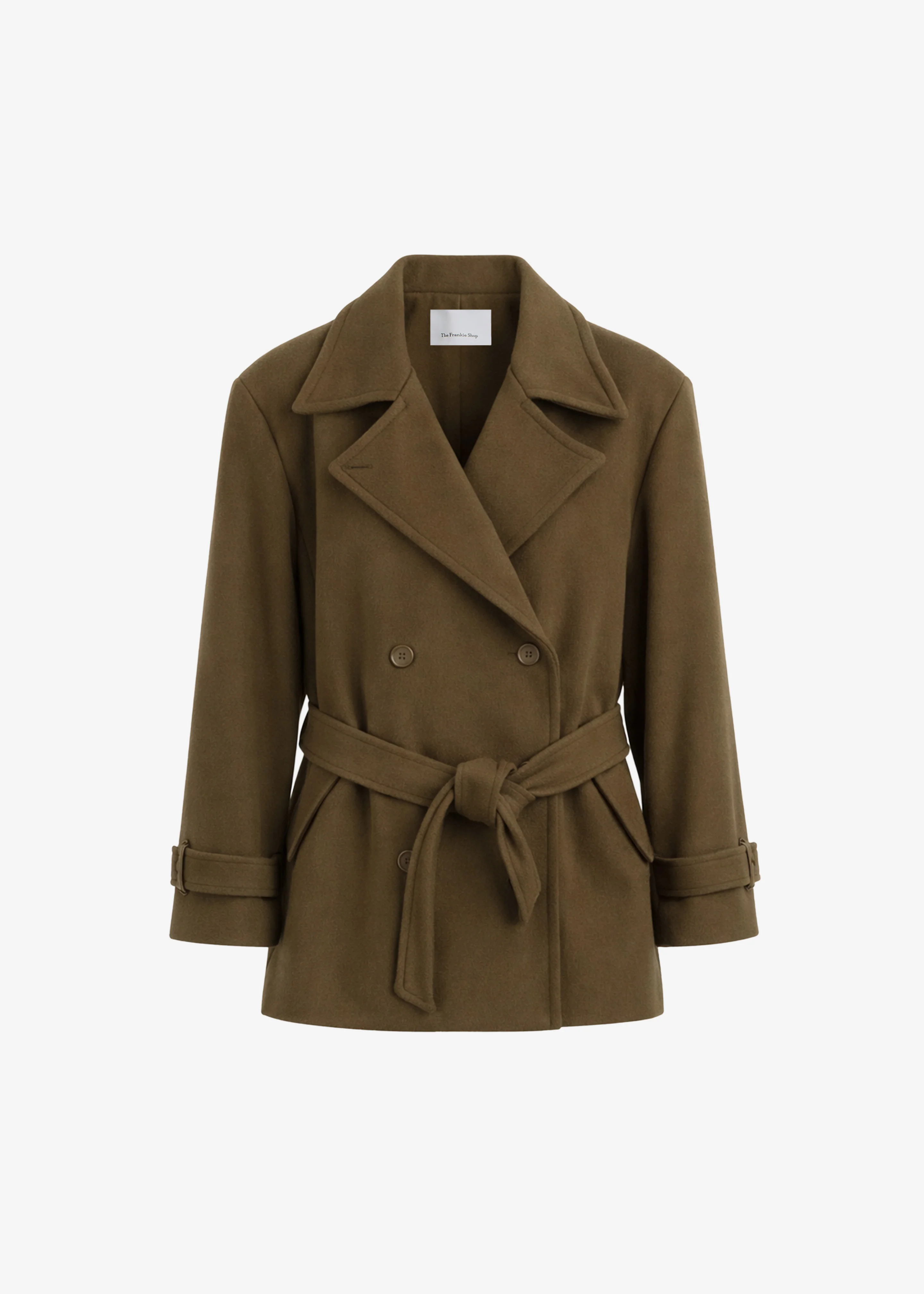 Kalmar Wool Peacoat - Pale Olive - Image 7