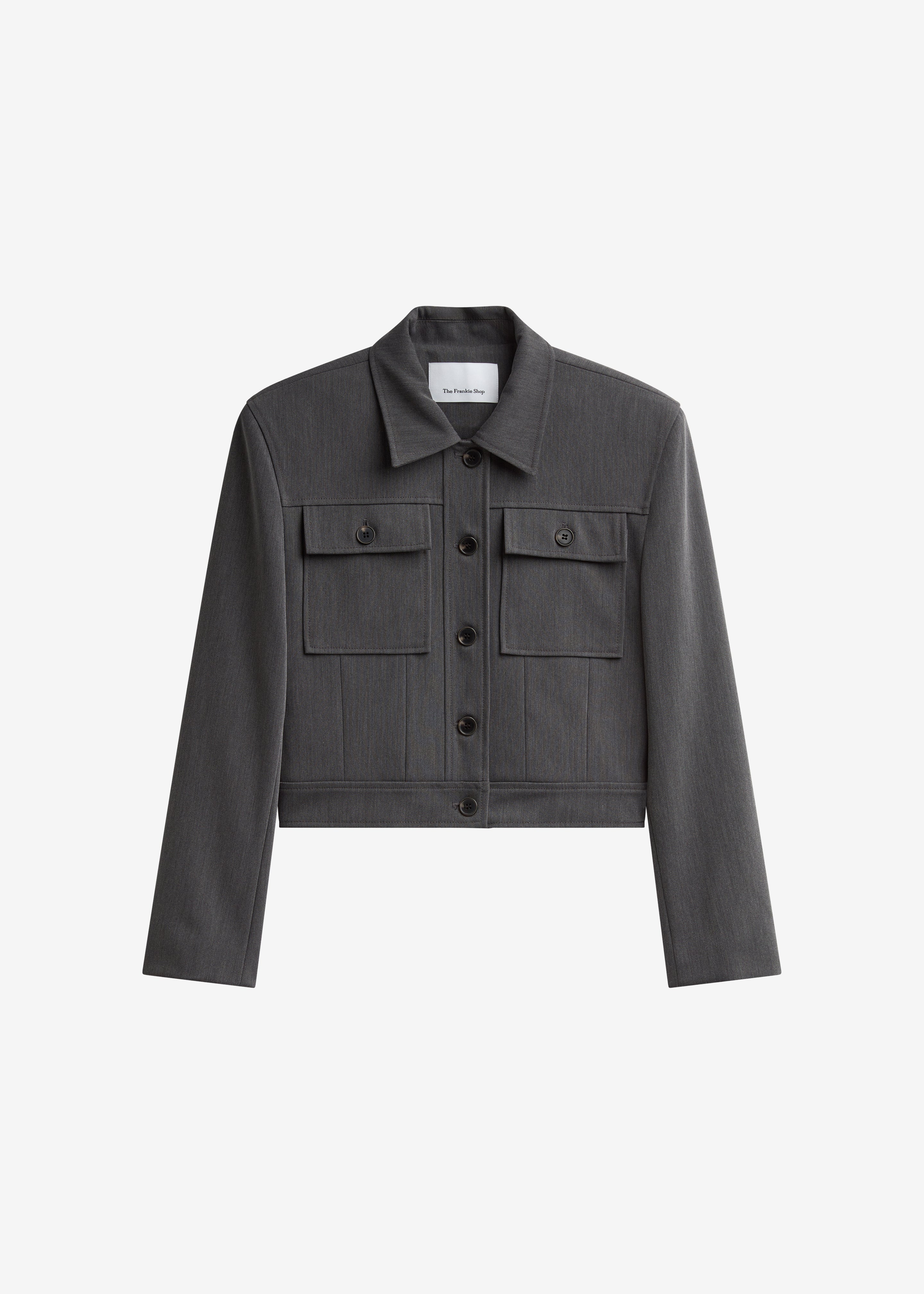 Kalvo Boxy Jacket - Dark Grey - Image 9
