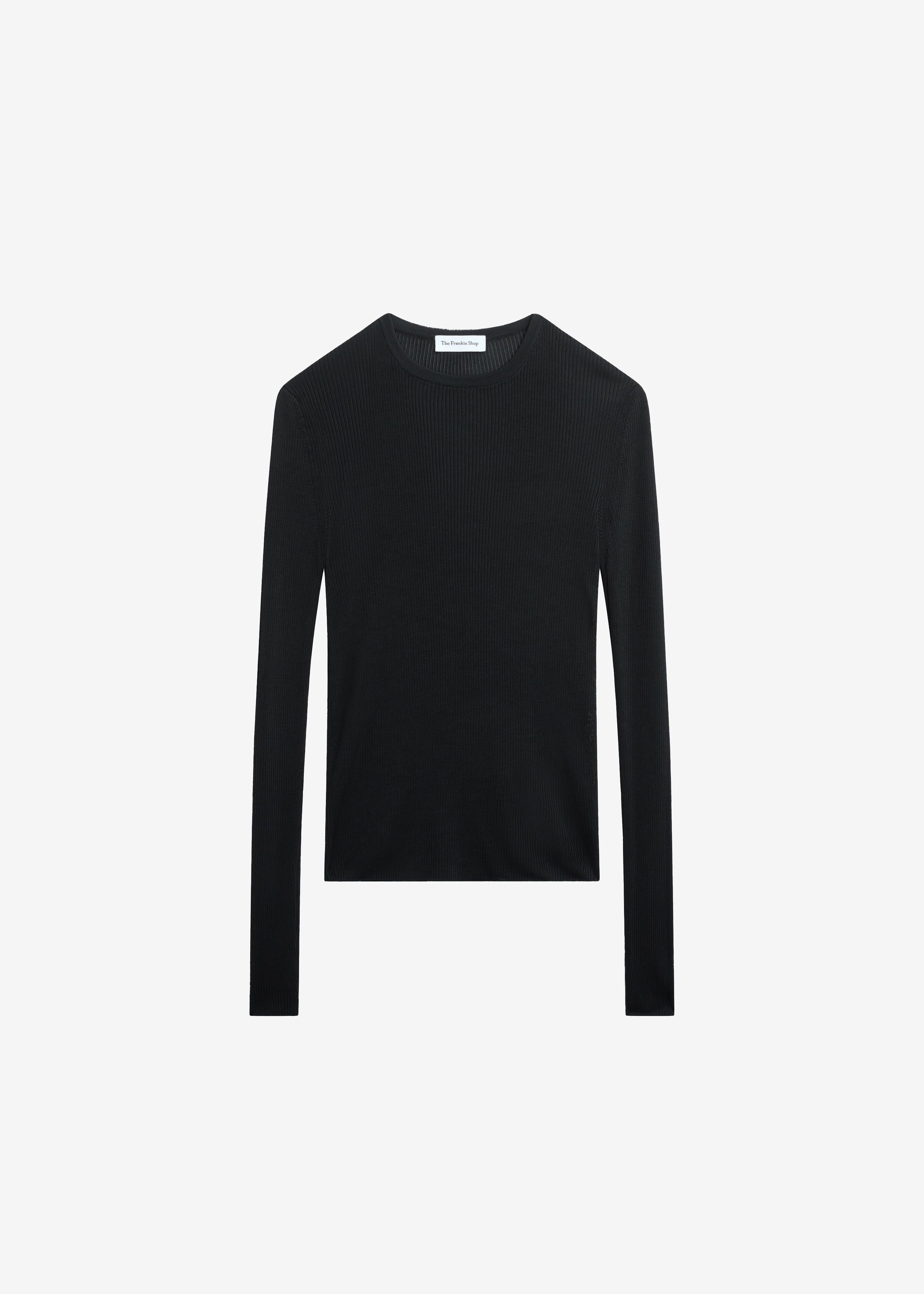 Kazel Thin Knit Top - Black - Image 7
