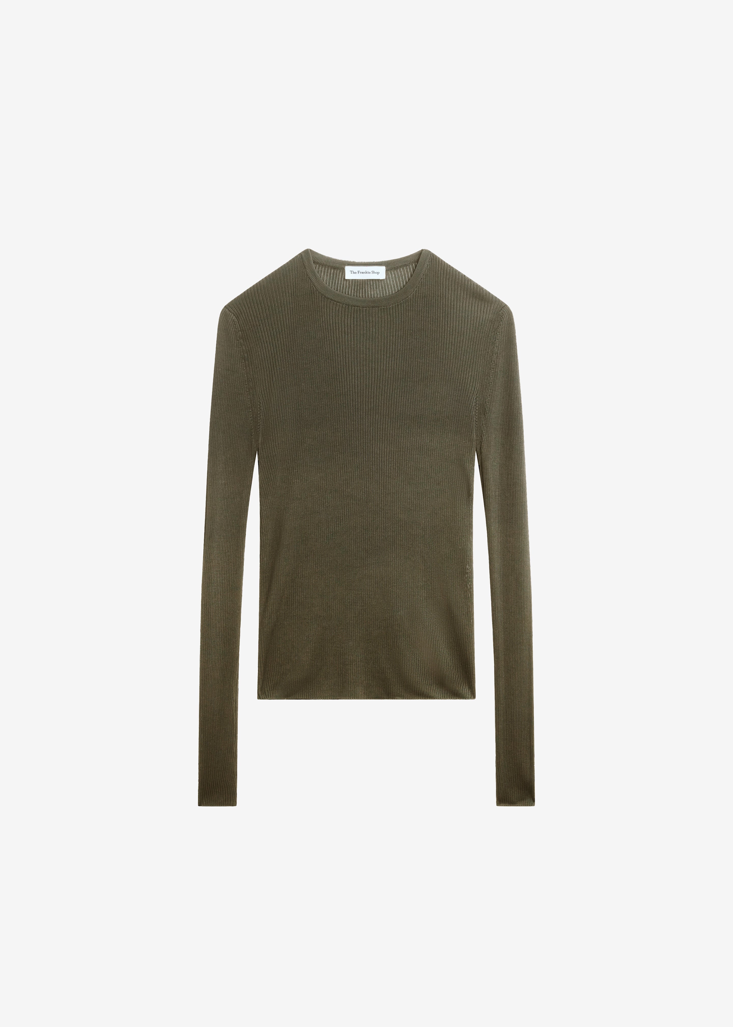 Kazel Thin Knit Top - Khaki - Image 11