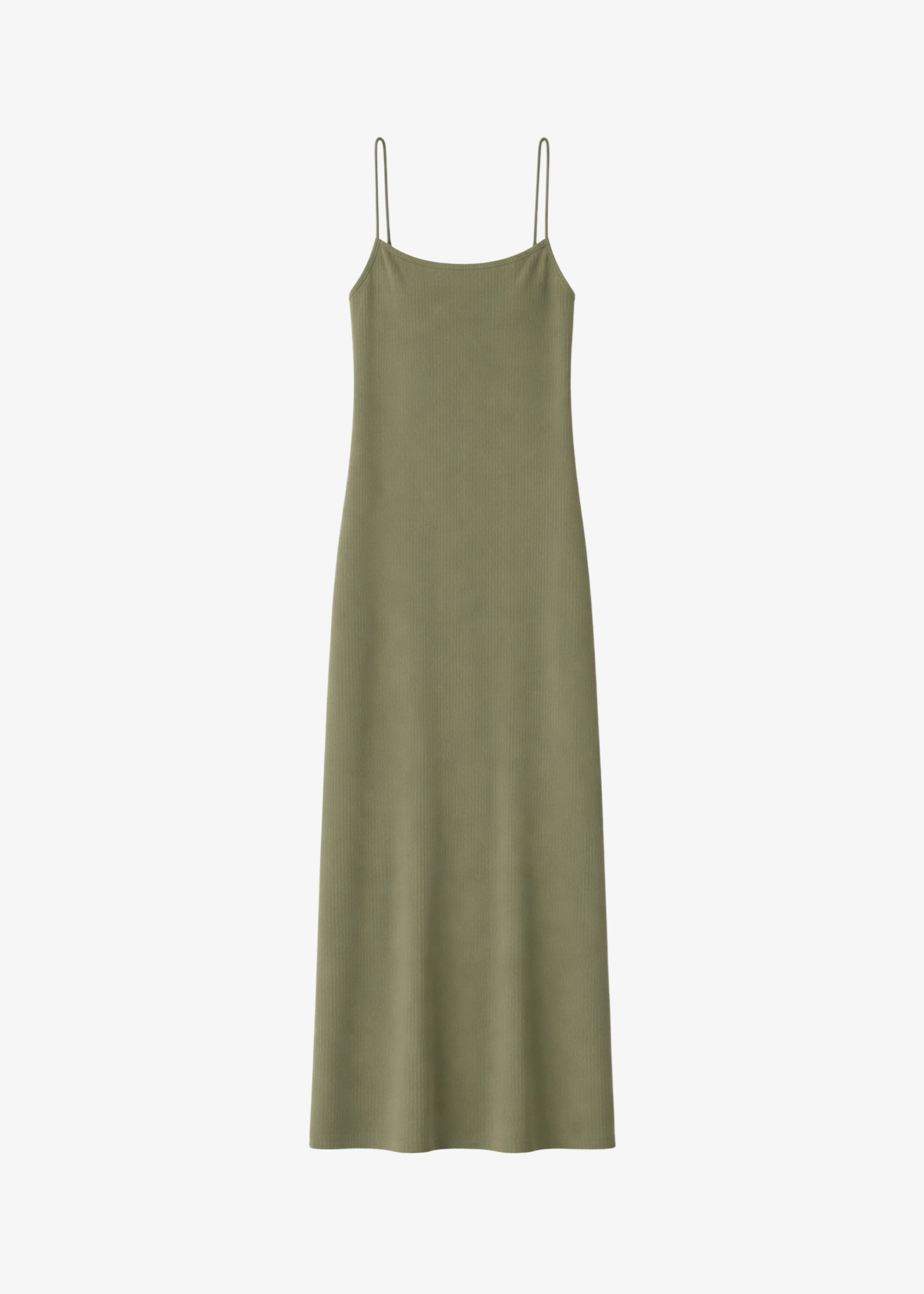 Keira Knit Midi Dress - Khaki Brown - Image 5