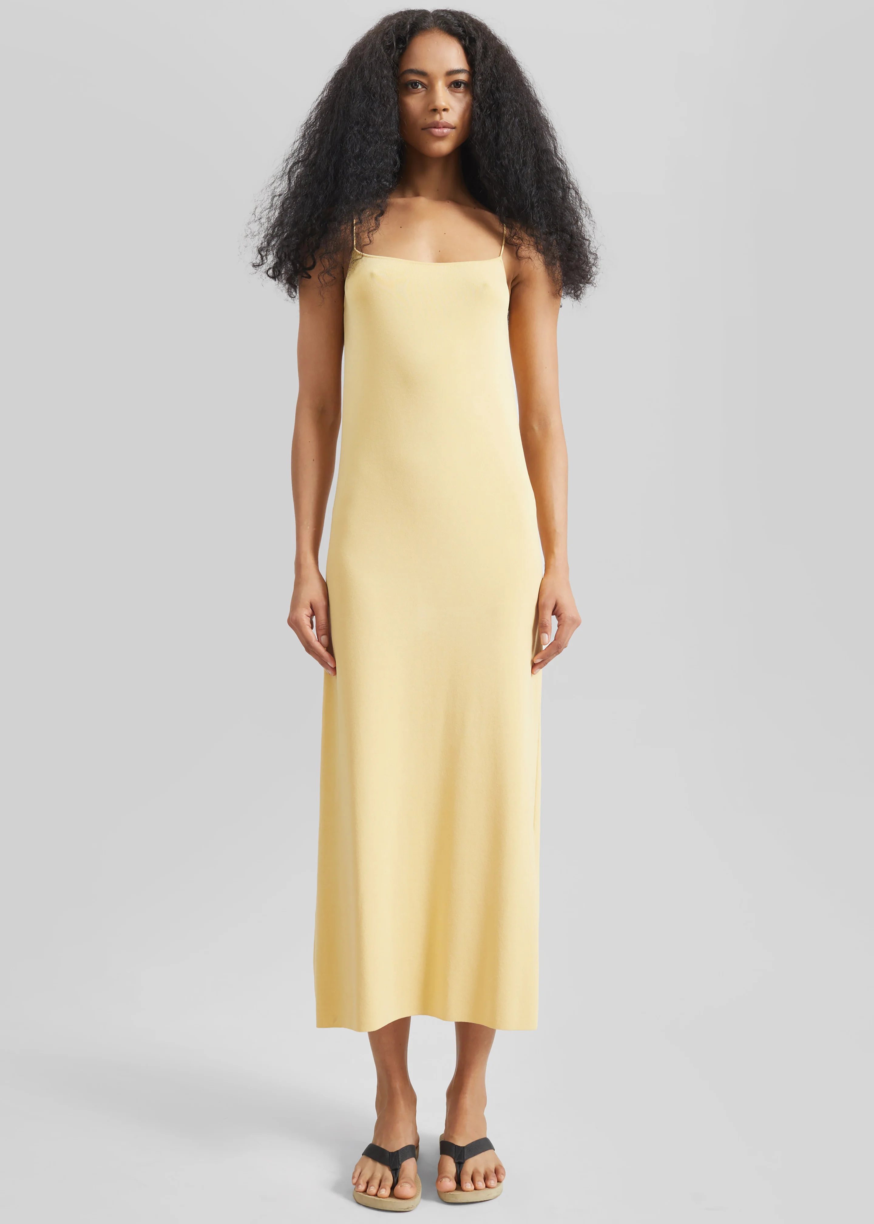 Keira Knit Midi Dress - Yellow - Image 4