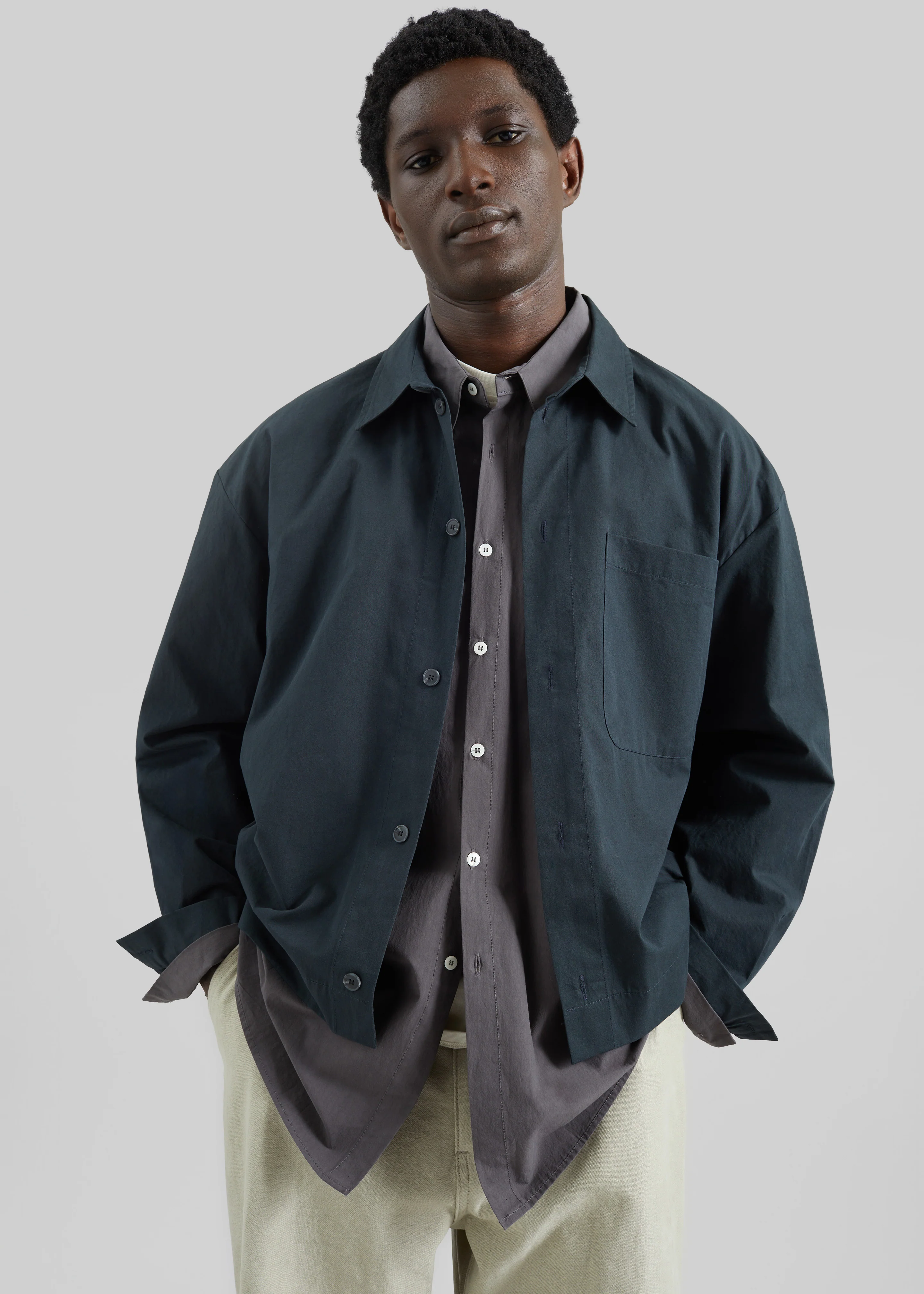 Keith Overshirt - Deep Teal - Image 2