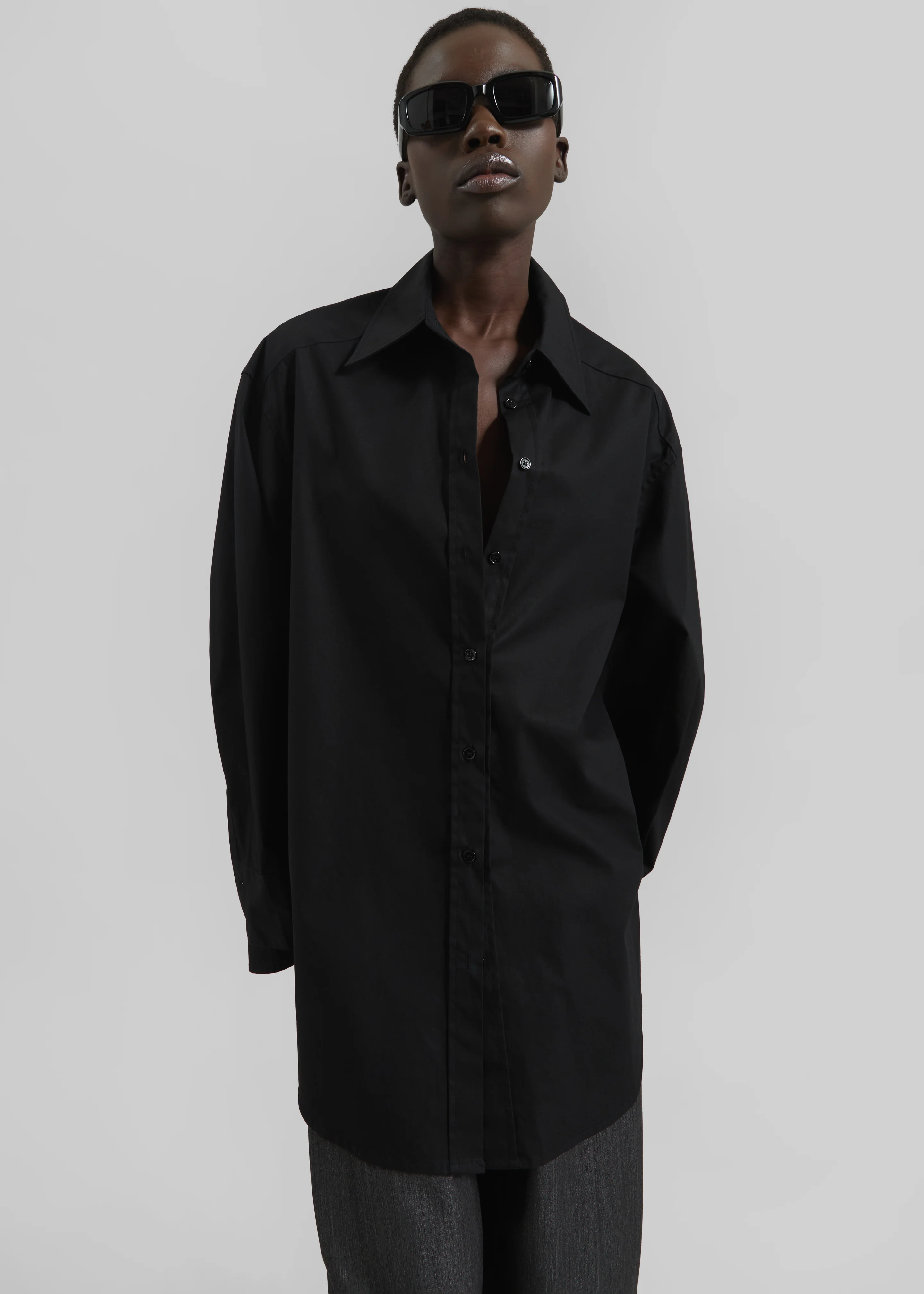 Kent Button Up Shirt - Black - Image 5