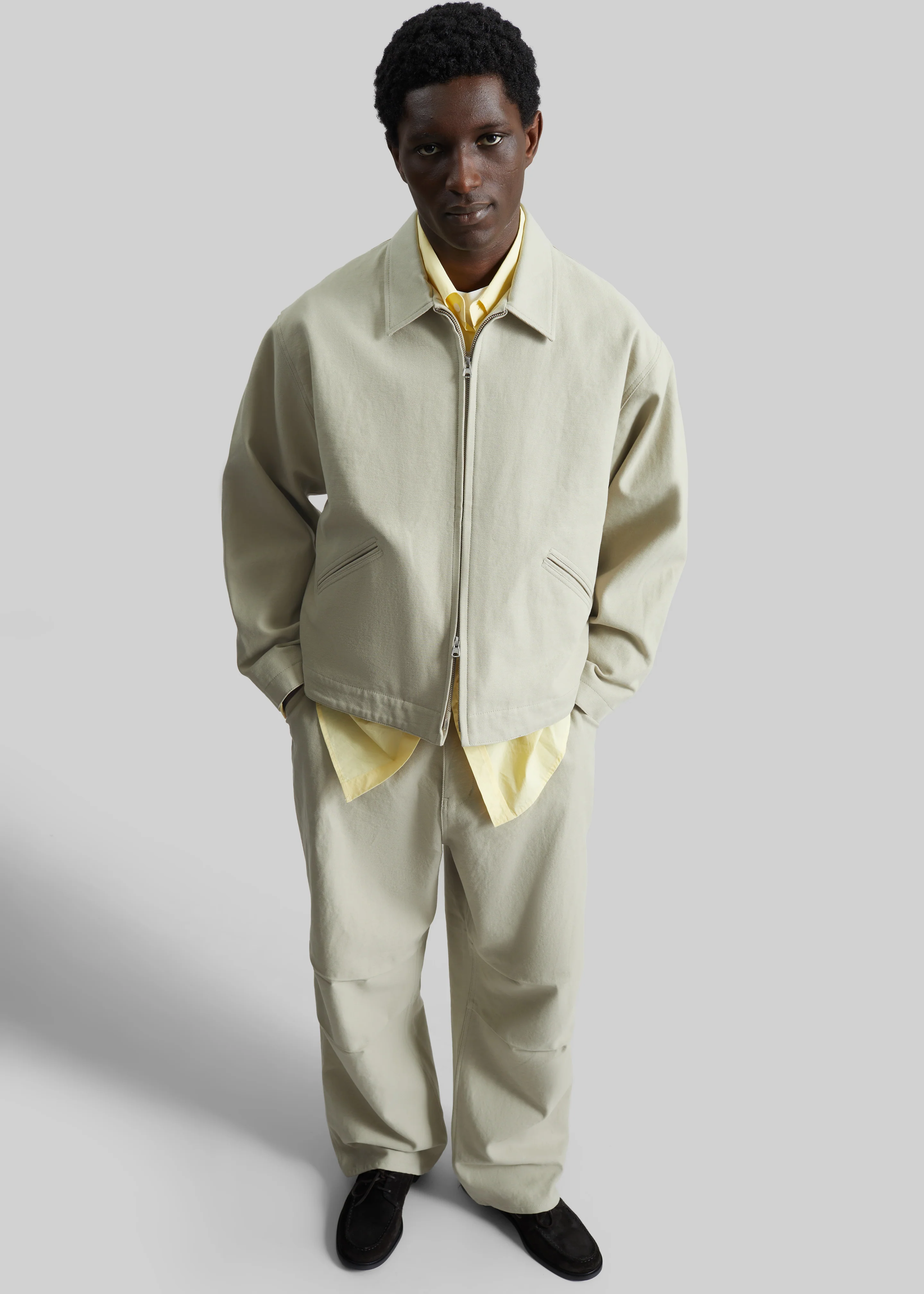 Kenton Cotton Pants - Beige - Image 2
