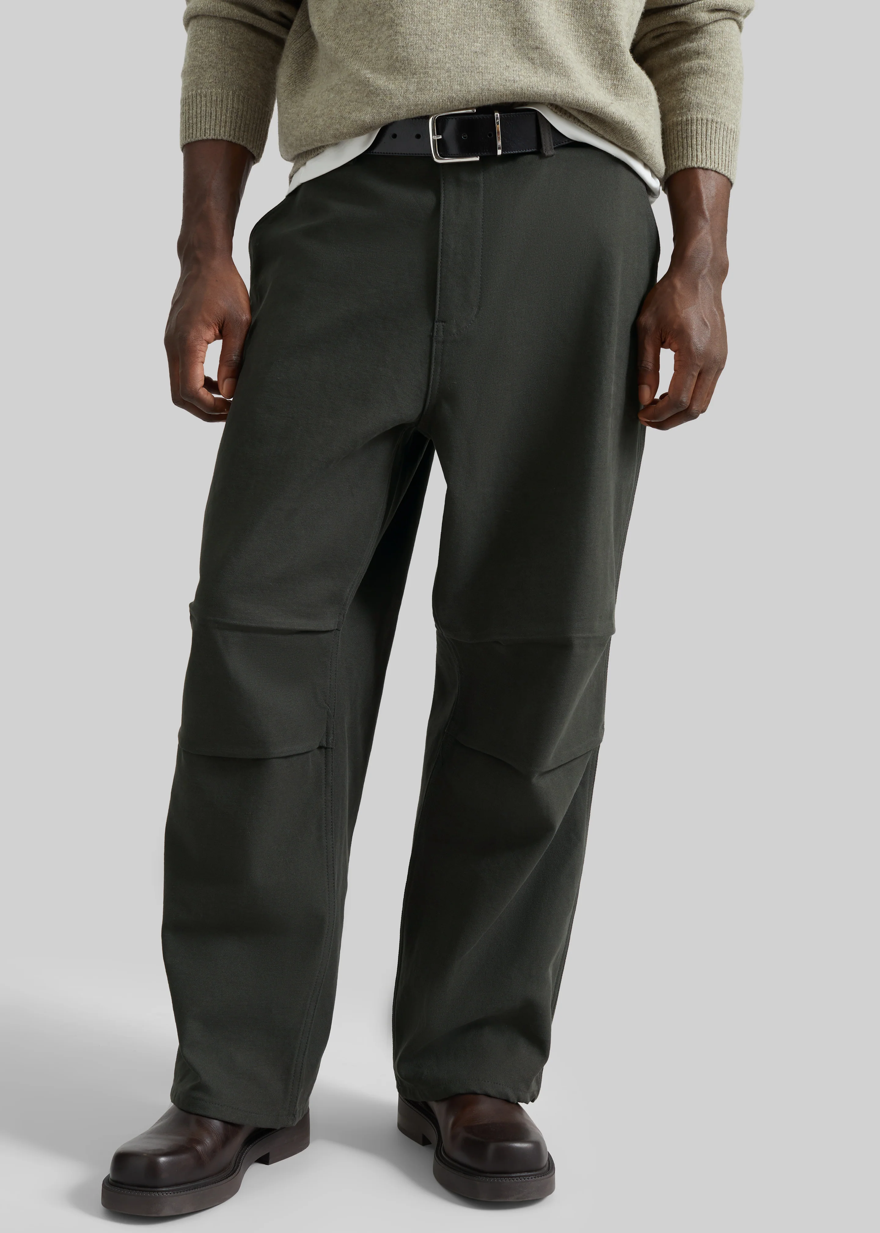 Kenton Cotton Pants - Charcoal - Image 2