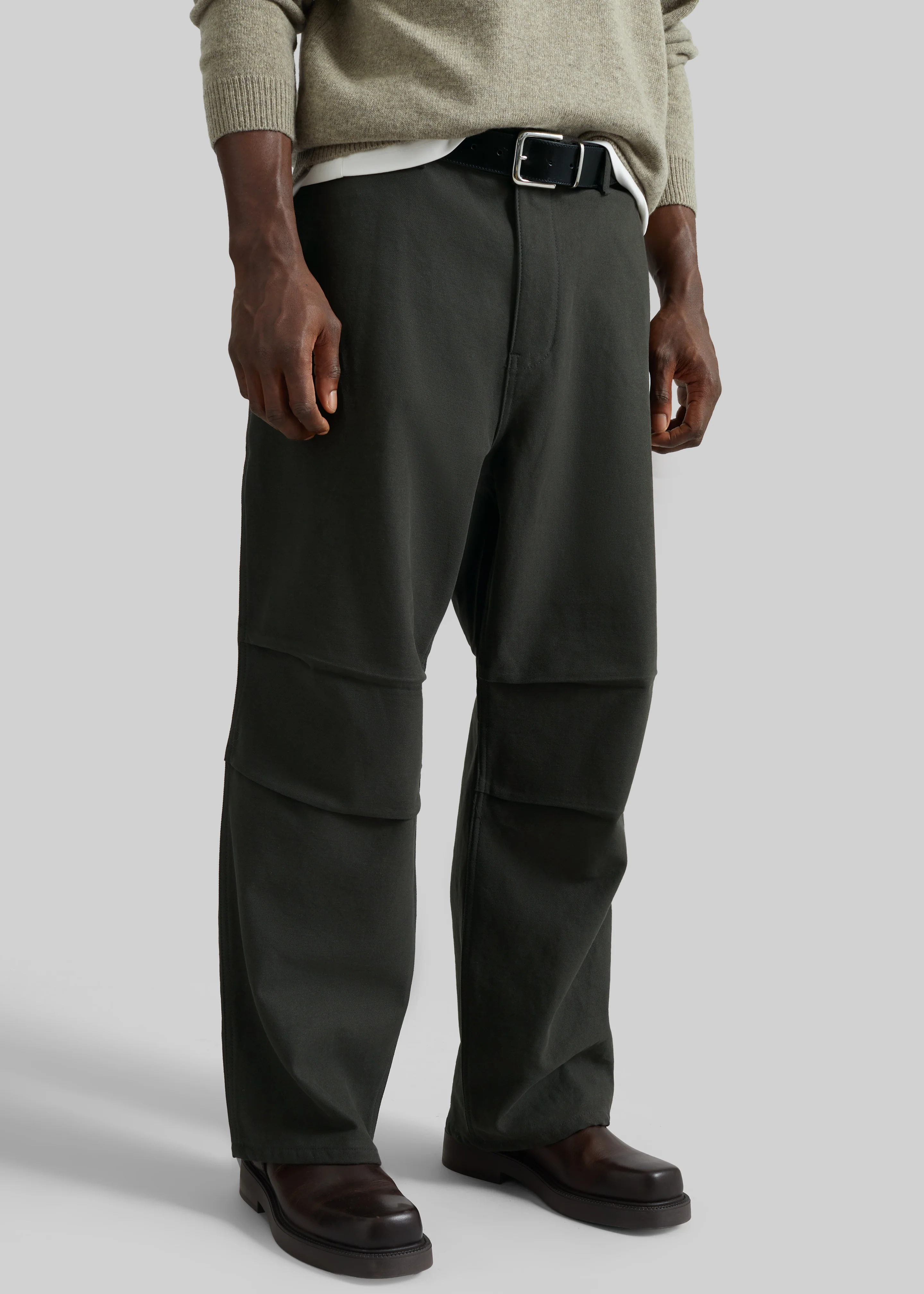Kenton Cotton Pants - Charcoal - Image 5
