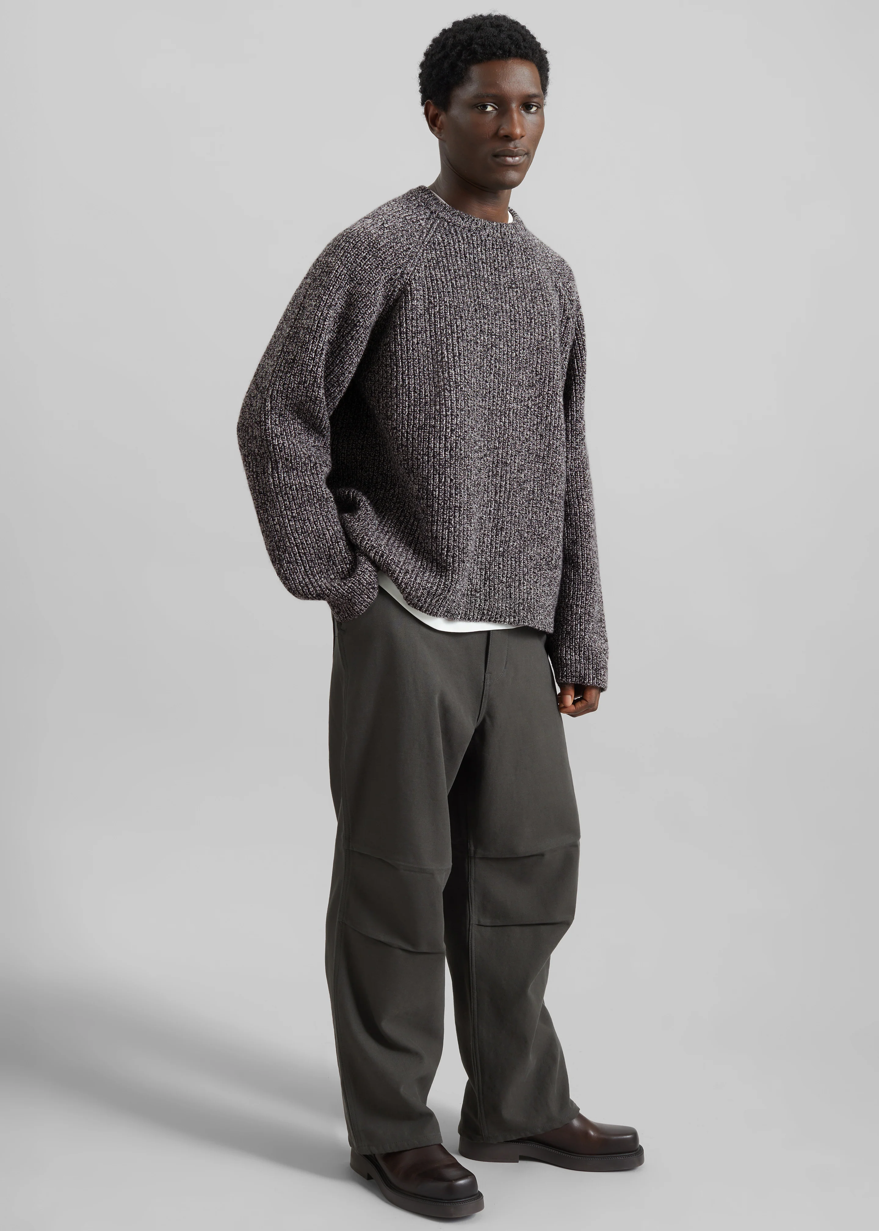 Kenton Cotton Pants - Charcoal - Image 6