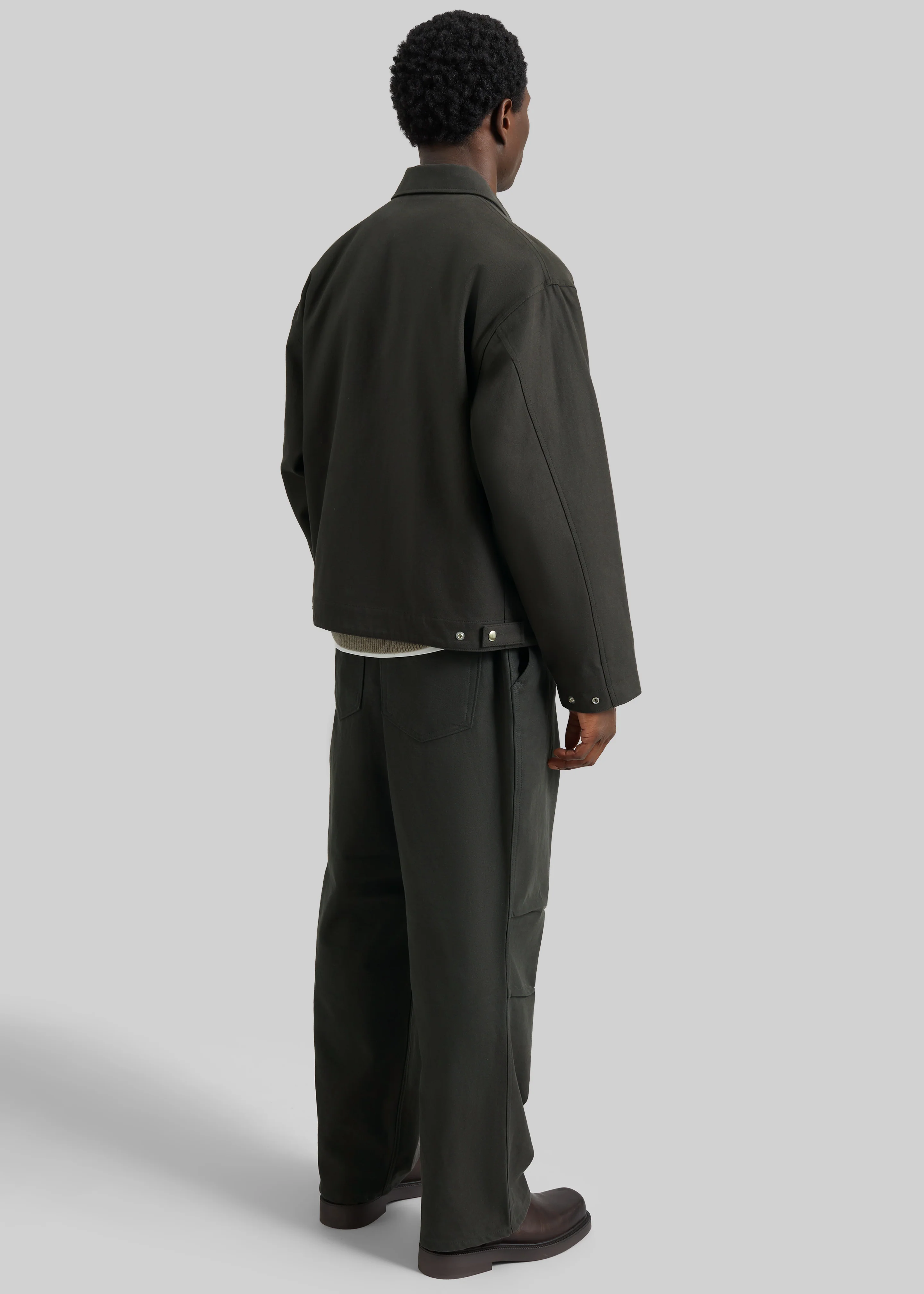 Kenton Cotton Pants - Charcoal - Image 7