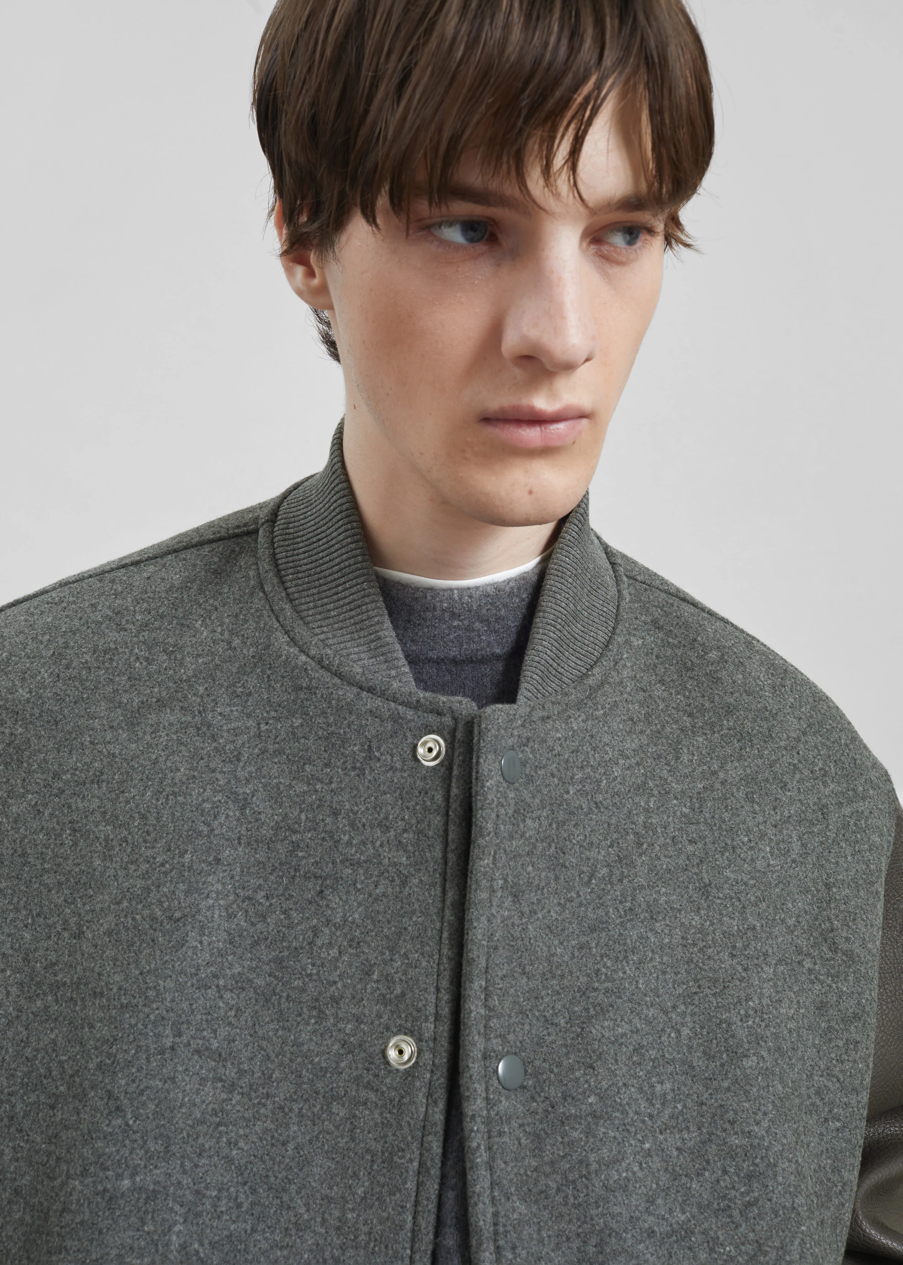 Kerava Oversized Bomber Jacket - Grey - Image 20