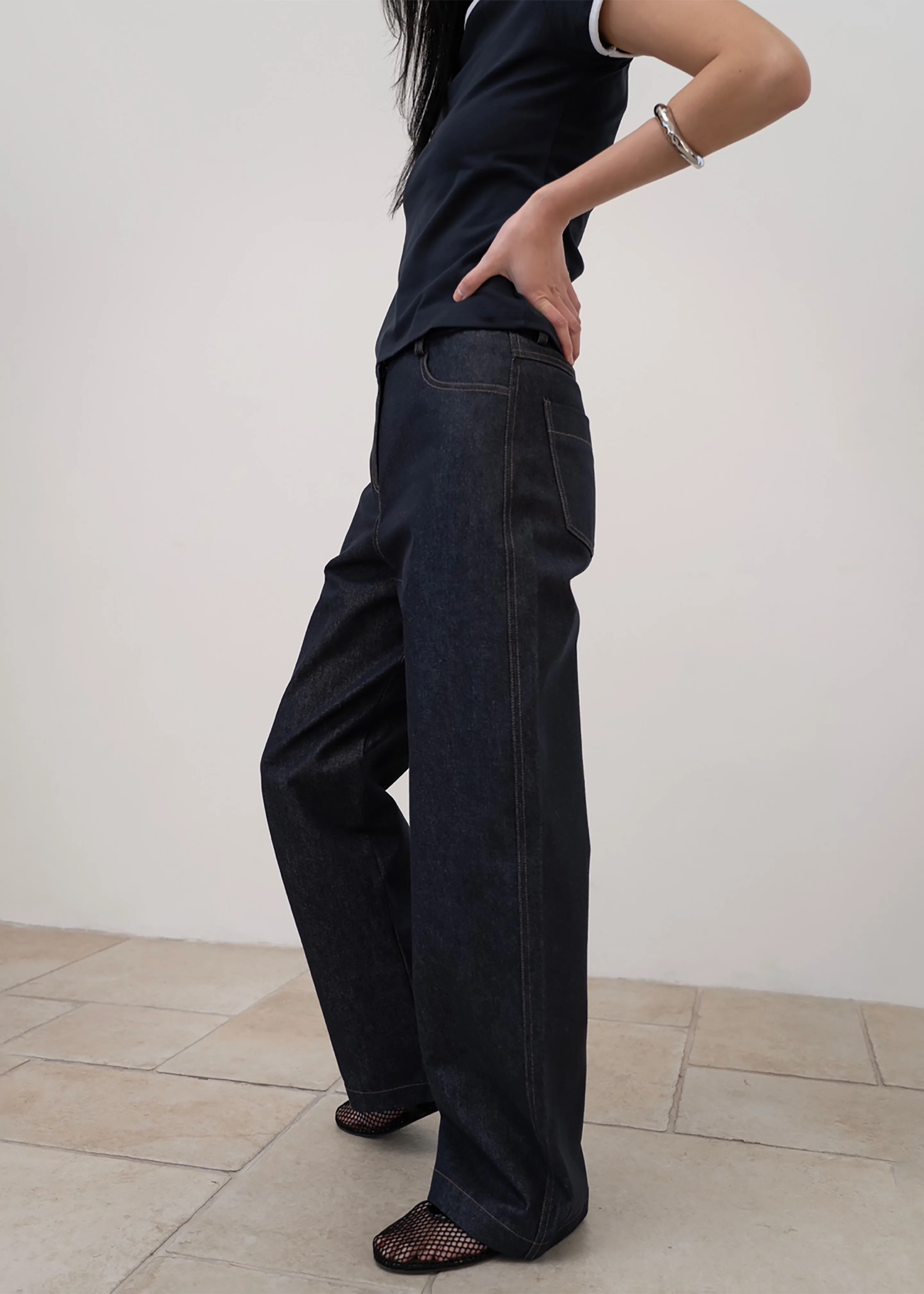 Kessel Denim Pants - Dark Wash - Image 6