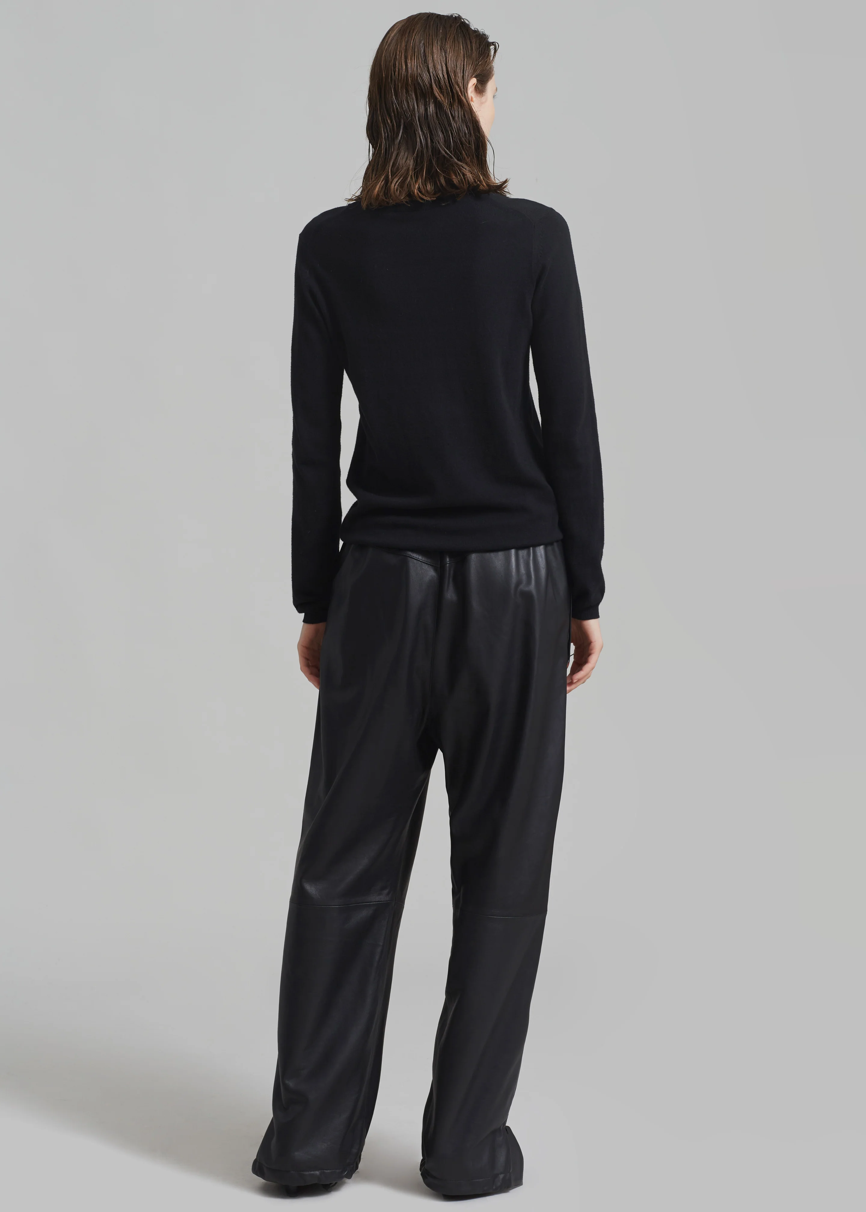Kevin Leather Trousers - Black - Image 13