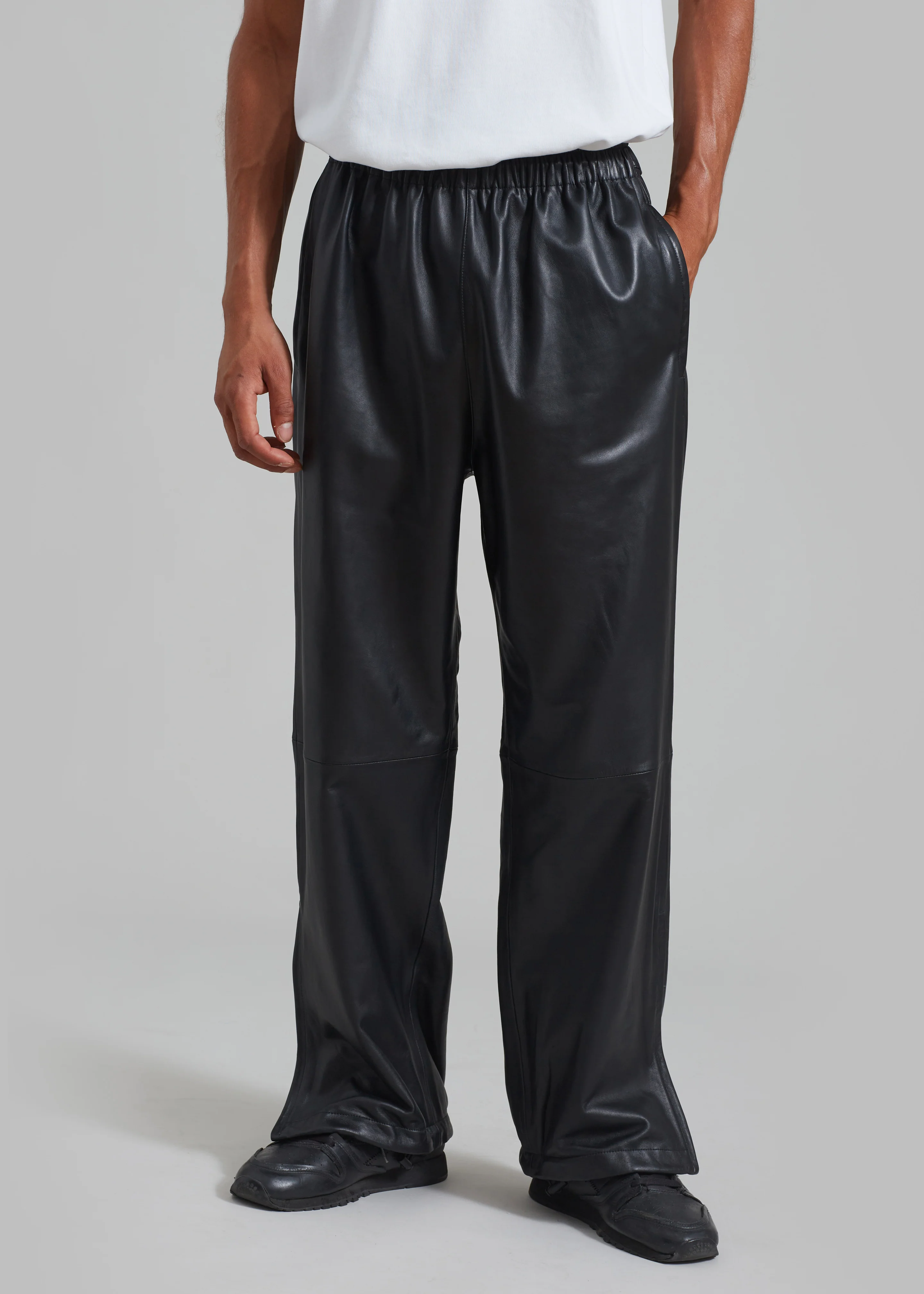Kevin Leather Trousers - Black - Image 8