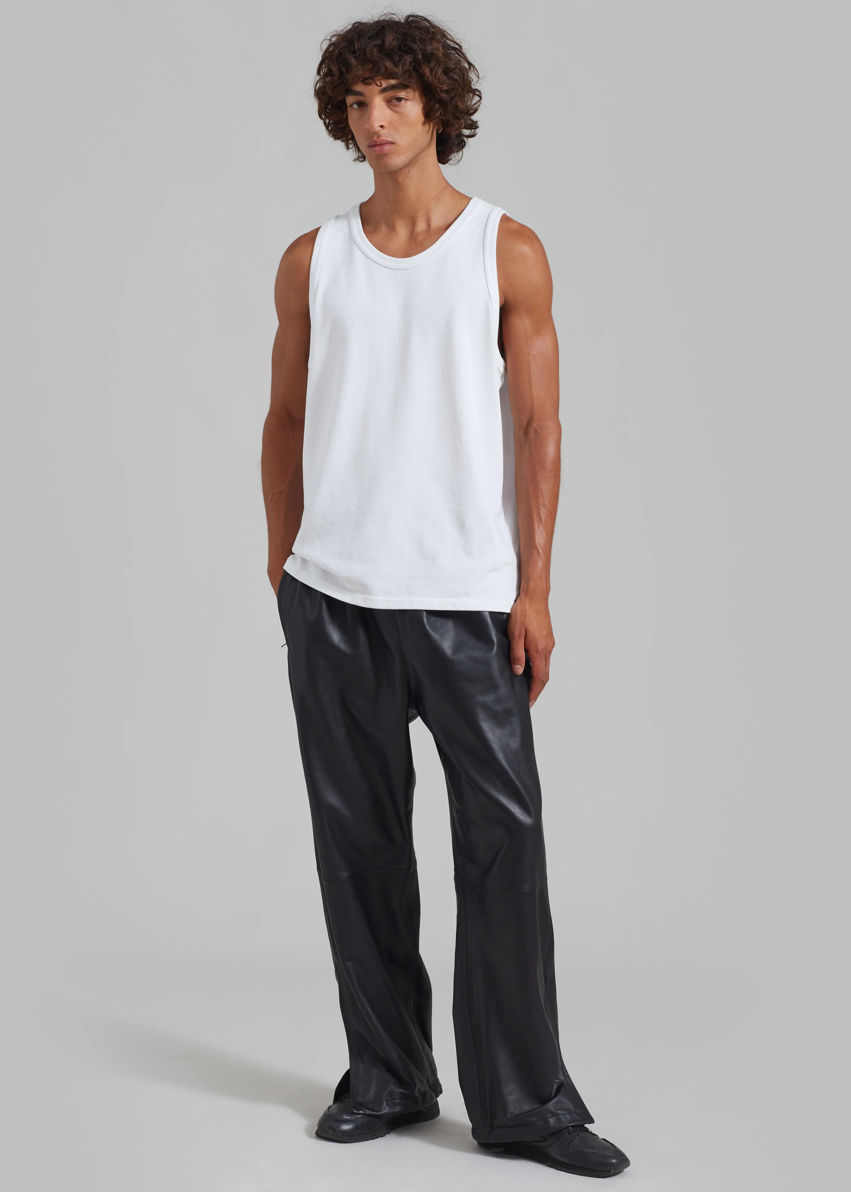 Kevin Leather Trousers - Black - Image 9