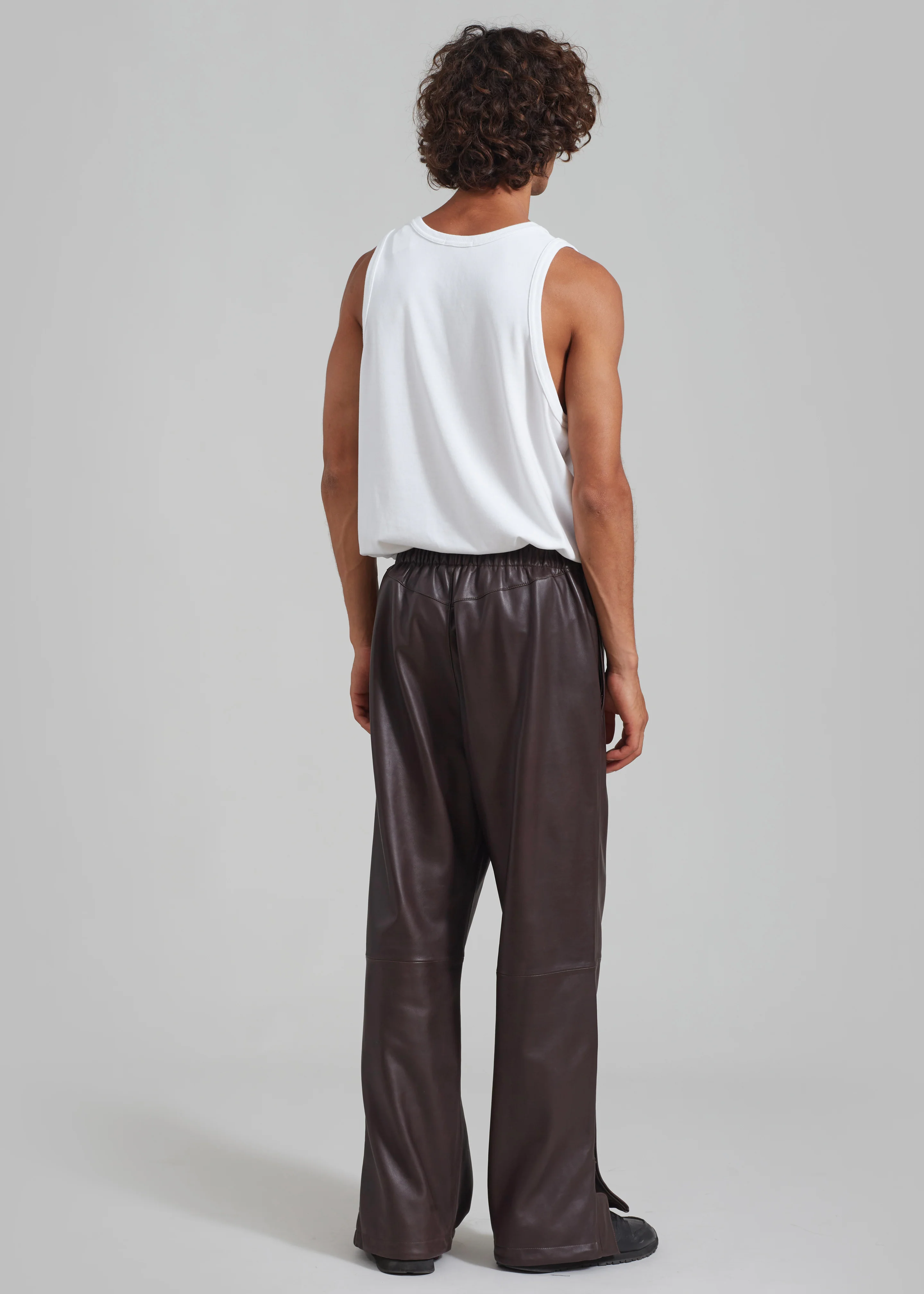 Kevin Leather Trousers - Brown - Image 17