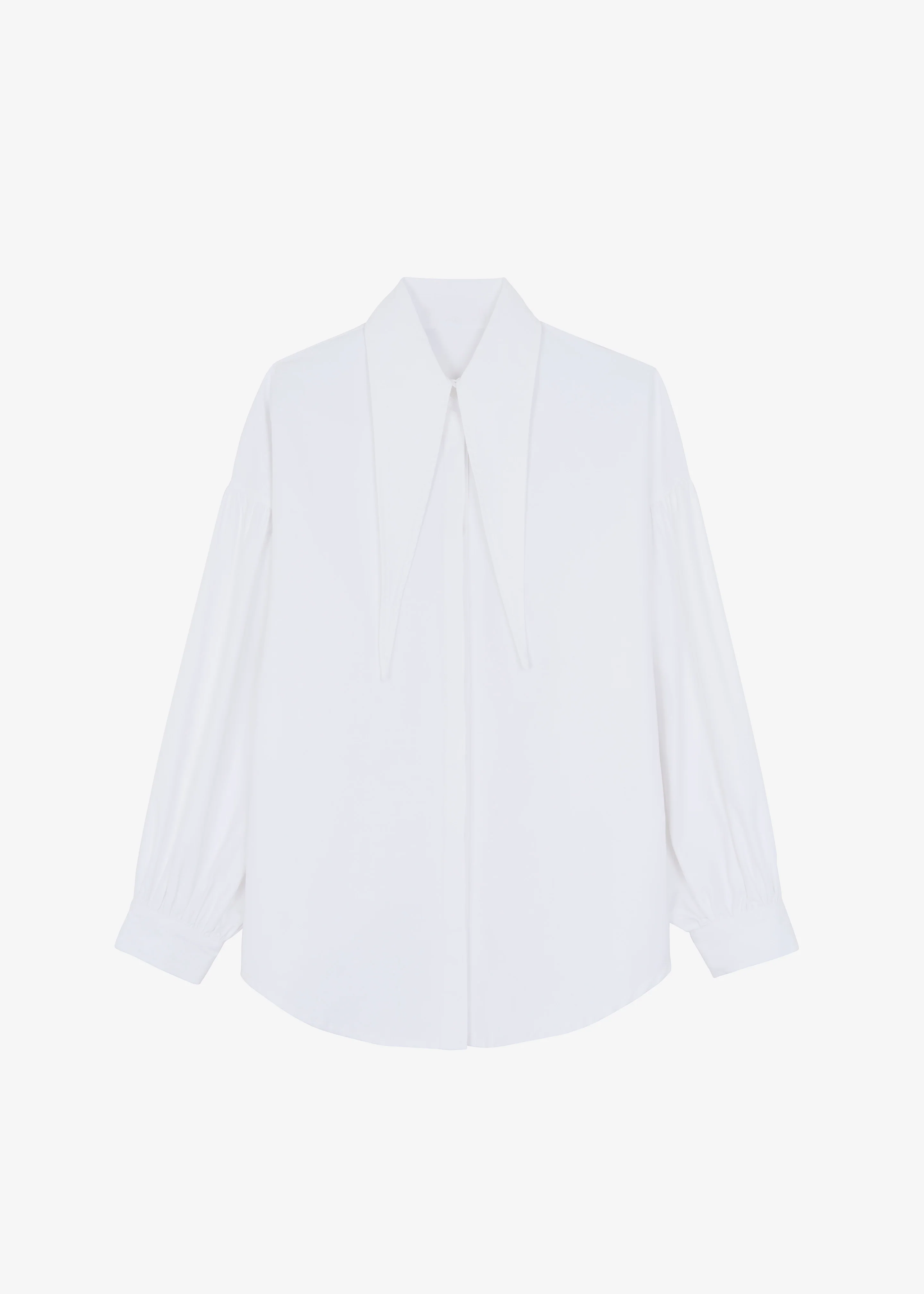 Klara Long Collar Shirt - White - Image 12