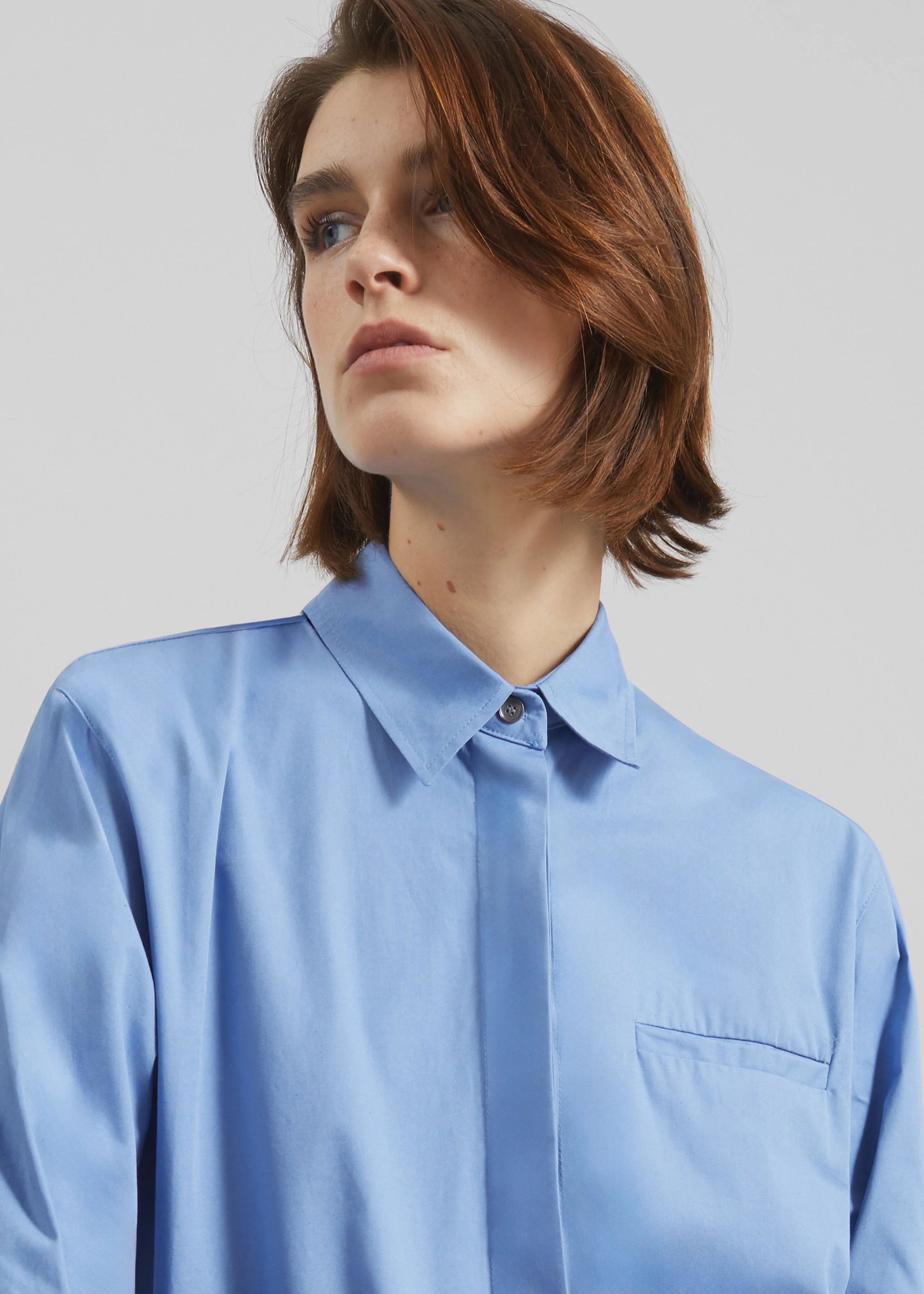 Kniva Cropped Shirt - Blue - Image 4